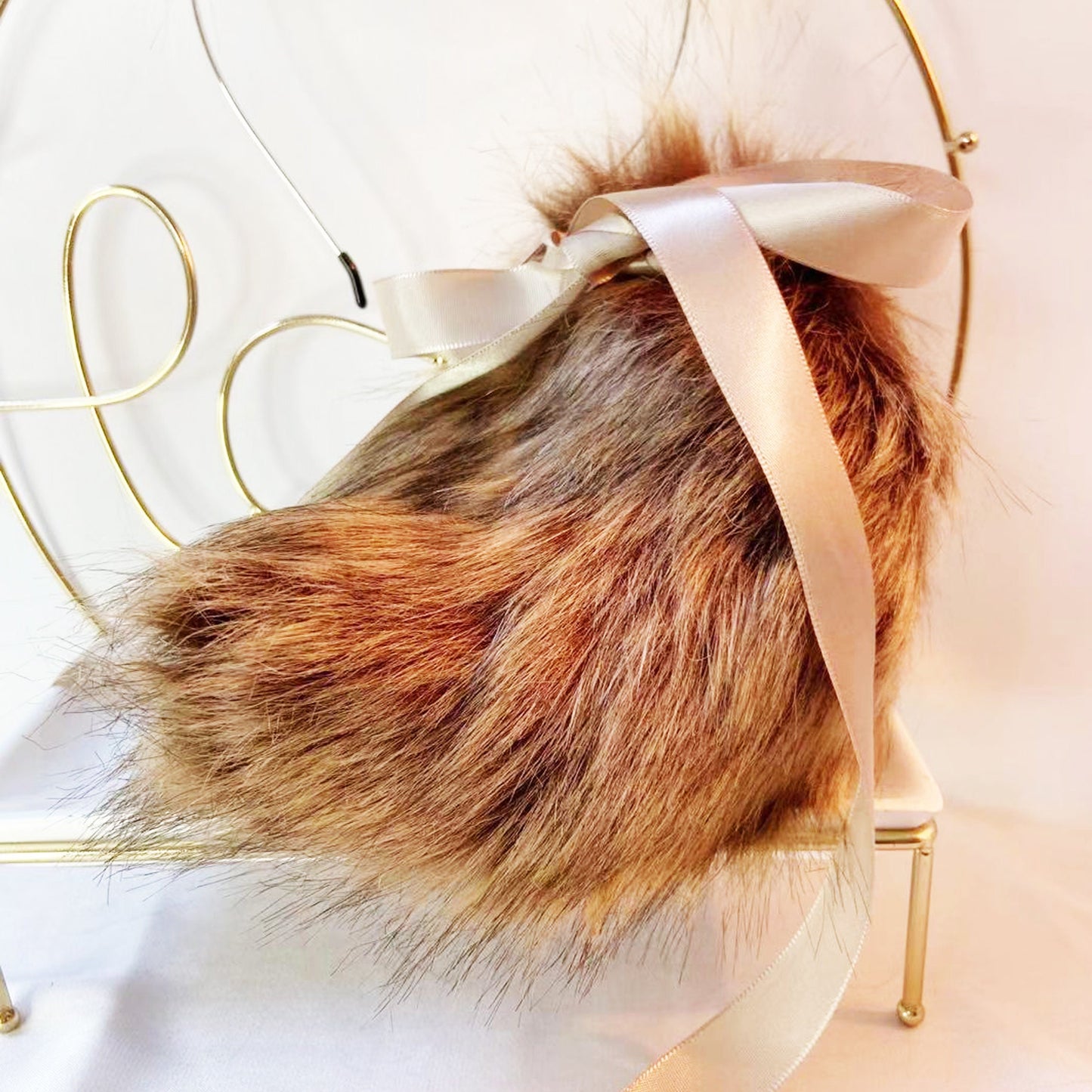 rabbit ears Realistic , colorful bunny ears,brown bunny headband,Bunny ear and tail,White furry animal ears,Lolita furry headband, 166