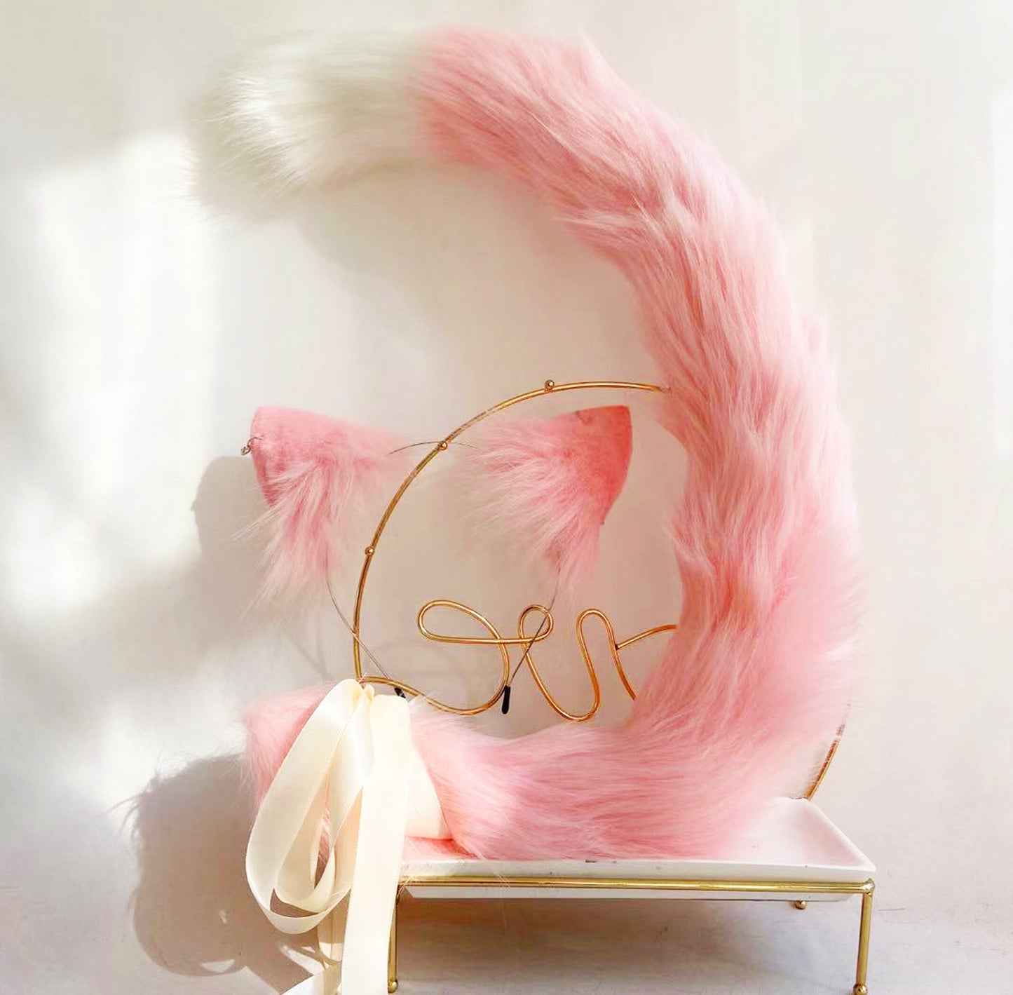 pink cosplay ear, cat ears, cosplay cat ears, anime ears, pet play, fairy ears, para cosplay, fake ears kitten ears, realistic cat ear, 140