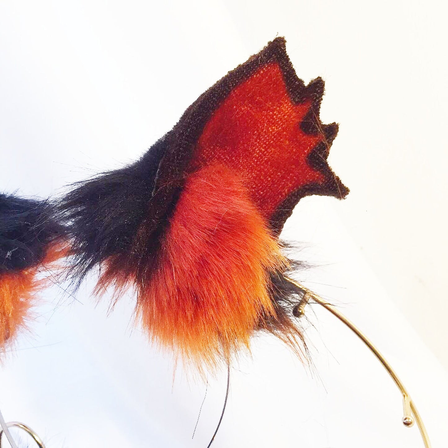 Realistic fox ears, Faux fur ears, firefox ears, fluffy ears,firefox tail, animal ears, cosplay ear,costume ears, anime cosplay, 259