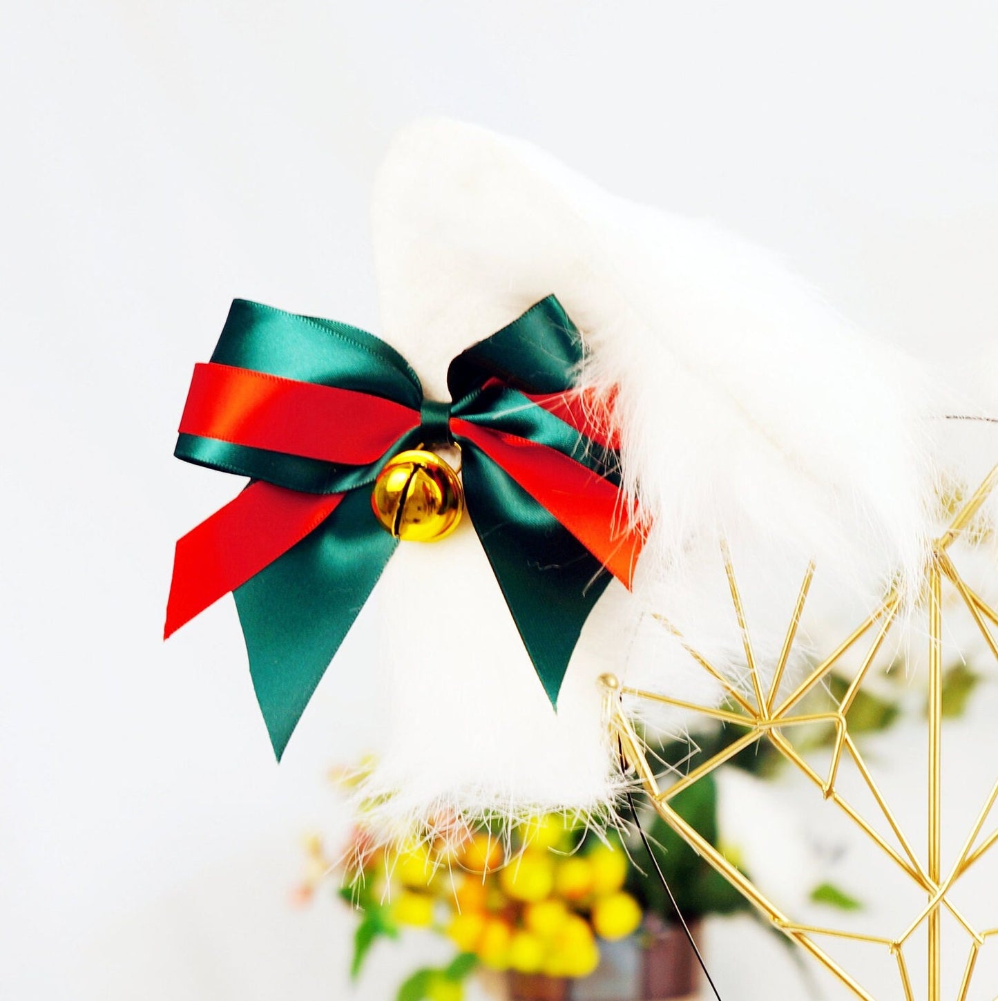 Christmas Cat Ears, Winter Cat Ears, Christmas headband, cat ears, anime ears, fairy ears, Mimi Ears,kitten ears, realistic cat ear