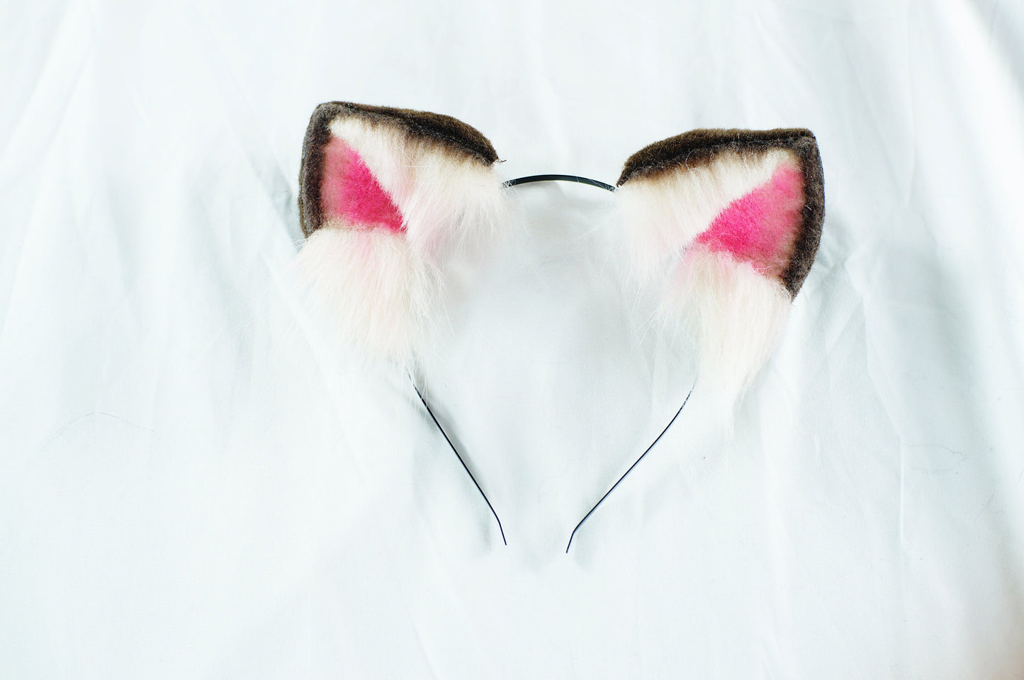 coffee peach cat ears neko ears neko mimi custom kitten ears fur ears faux fur ears kitten ears cosplay brown cat ears tabby ears headband