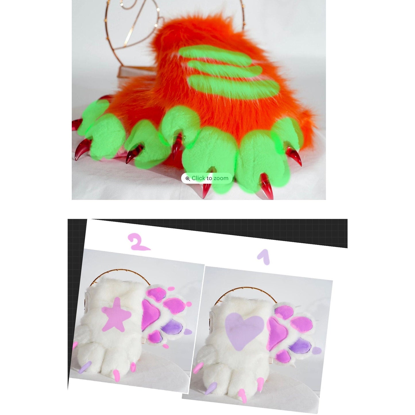 custom fursuit paws for