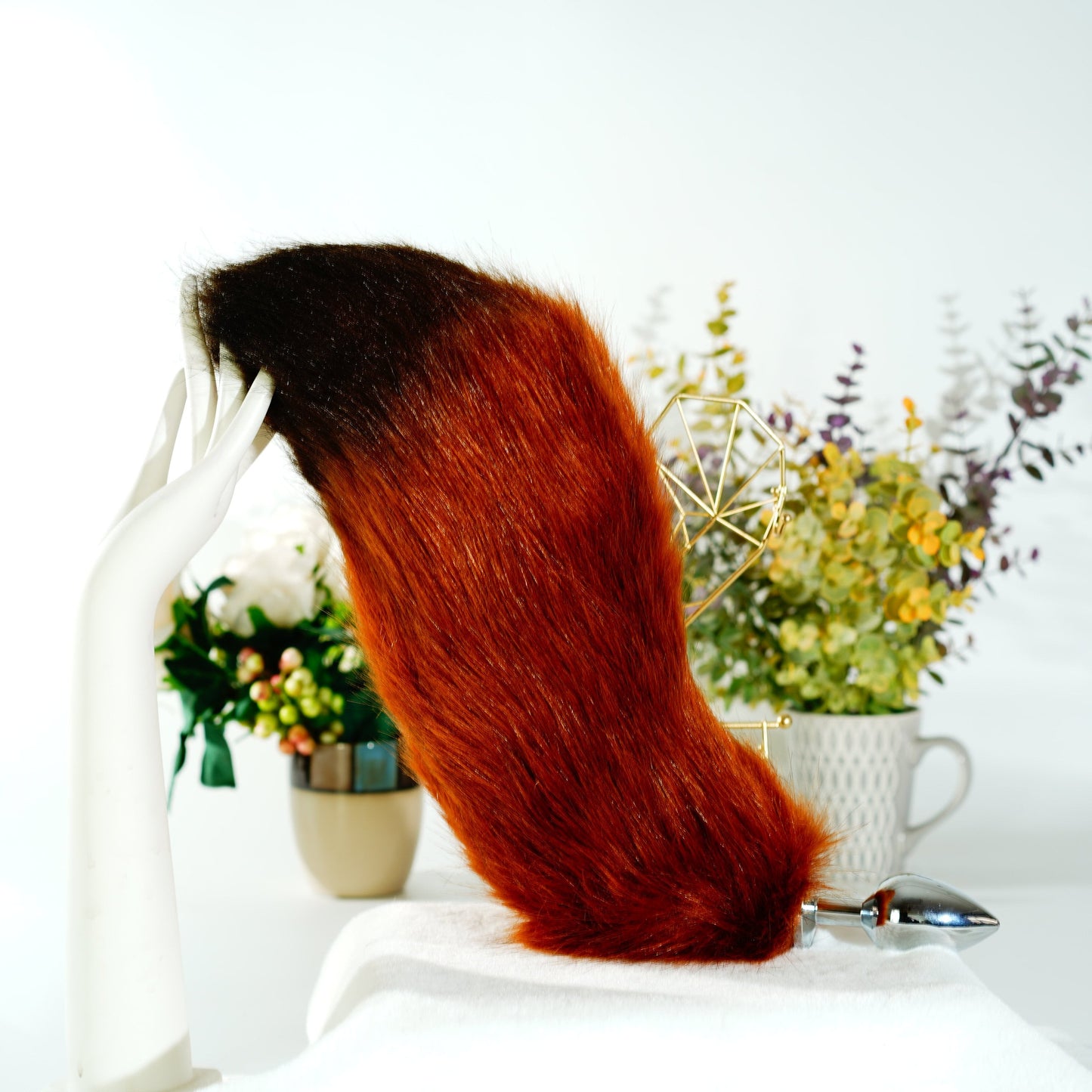 Realistic fox Ear, Anime Cosplay, petplay, Cosplay Ear, Wolf Ear Hair Band, Emulational Beast Ear, Cosplay Wolf Ear, brown Wolf Ear,Handmade