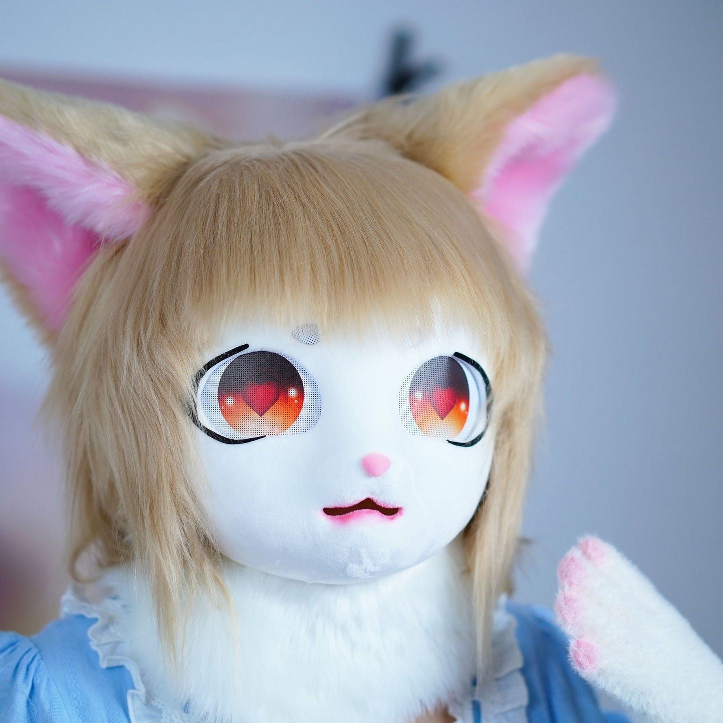 Furhead commission,Cosplay Furry Fursona Mask ,Custom hamtter FurSuit Head , furry convention, kawaii Costume mask, Furry animal head