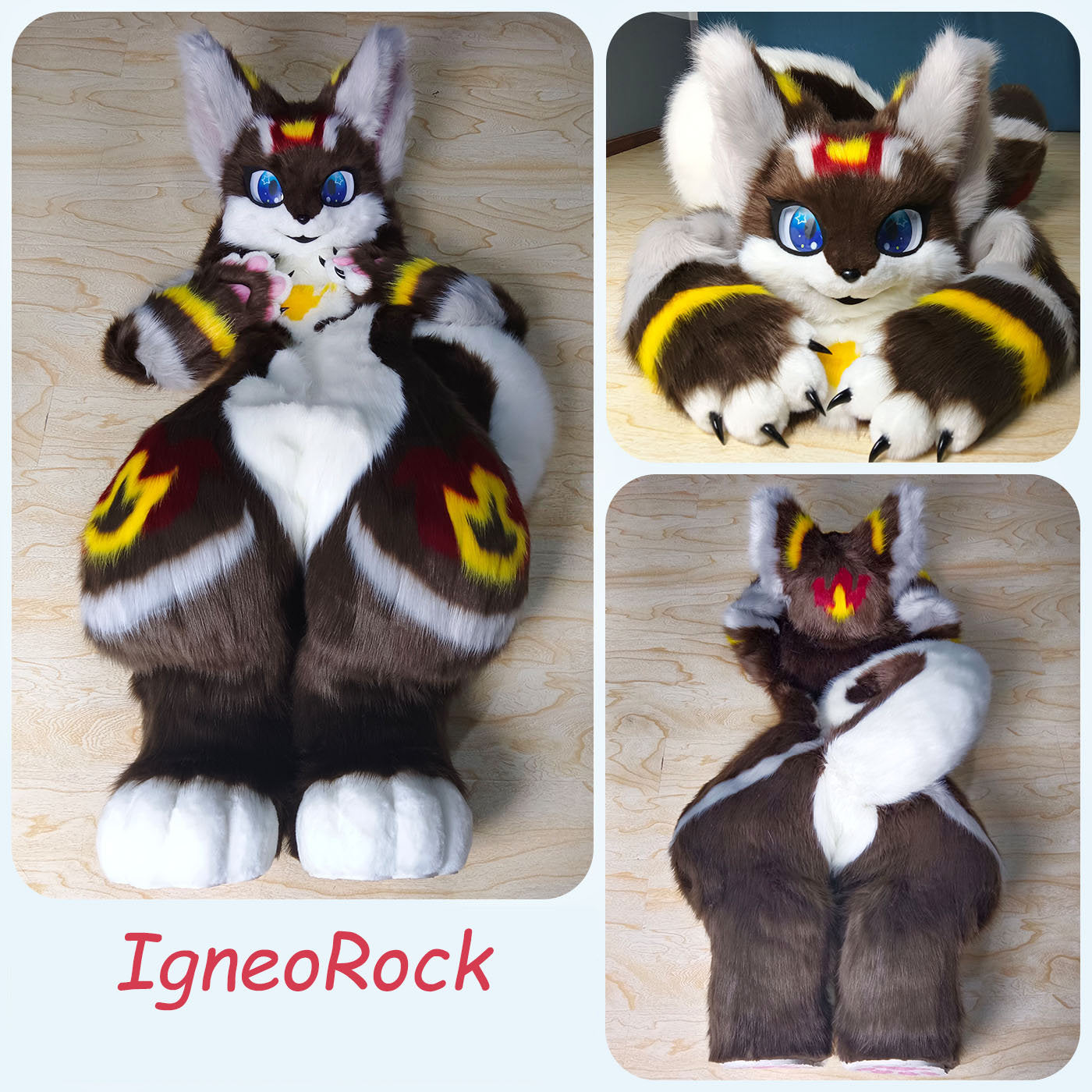 Full suit Unicorn Kitty Furry Fursuit Fursona,furry art, Fursuit Mask body paws shoes Cat play, full fursuit,ready to ship, fox fursuit