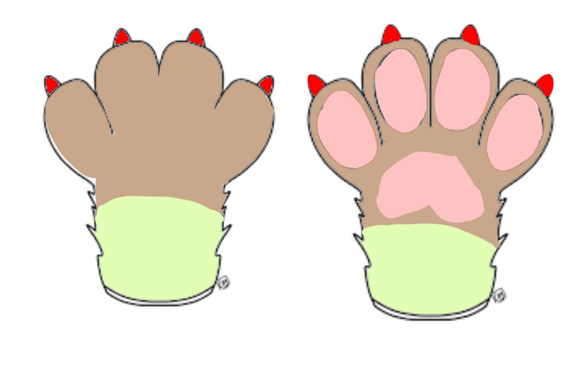 Customized hand paws, Realistic furry paws commission, hand paws claw , Furry Private custom gloves