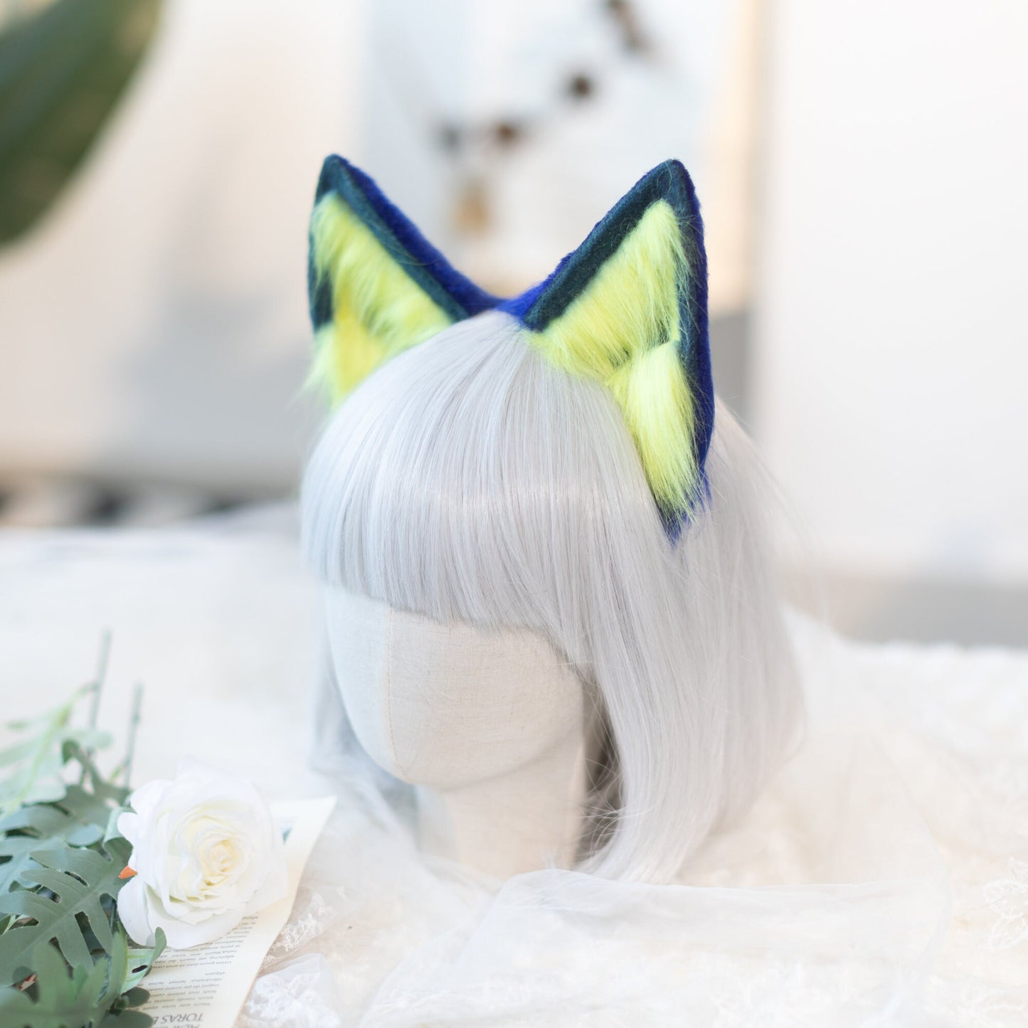 Cheshire cat fox ears,Cat ears,Pet Play, cosplay ears,ACG, bright and beautiful, kitten ears,realistic cat ear,animal ears,wolf ears