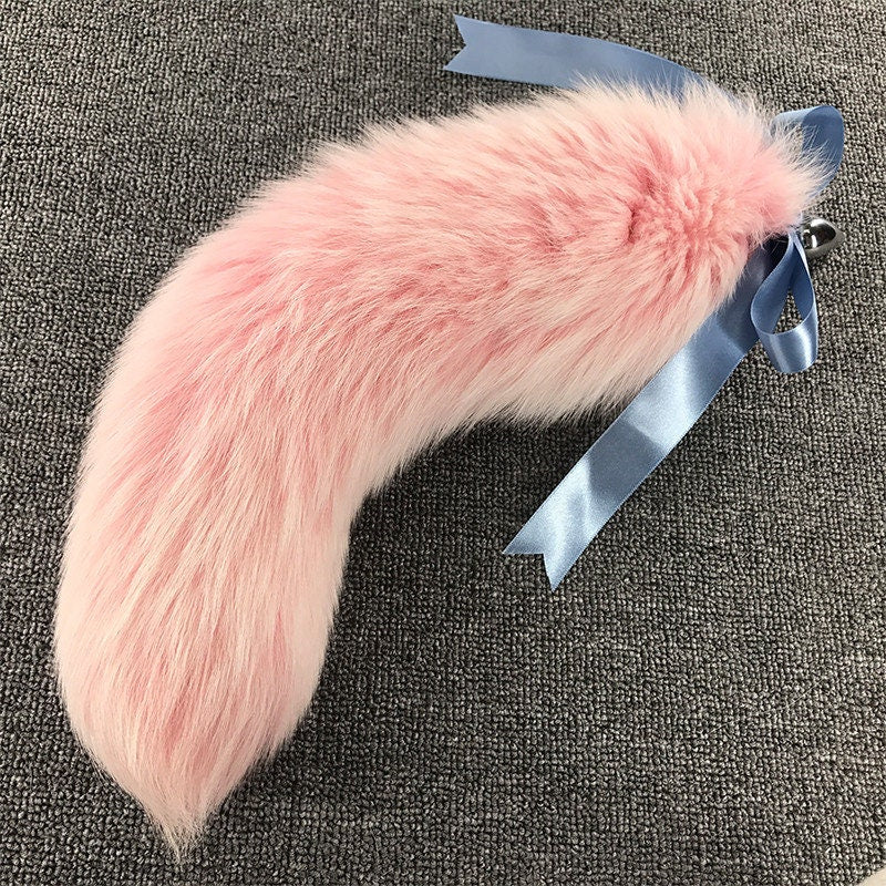 pink fox tail, butt plug, wolf tail plug , sex toy tail, cosplay anal plug , ass plug, wolf tail, cosplay props, cosplay tail, 027