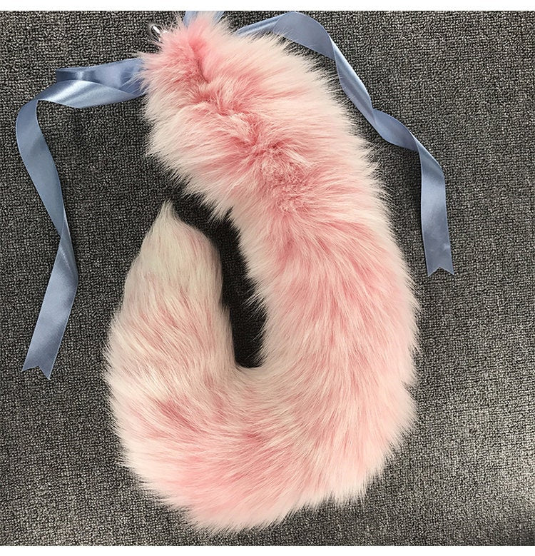 pink fox tail, butt plug, wolf tail plug , sex toy tail, cosplay anal plug , ass plug, wolf tail, cosplay props, cosplay tail, 027