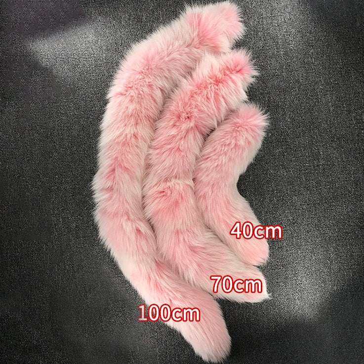 pink fox tail, butt plug, wolf tail plug , sex toy tail, cosplay anal plug , ass plug, wolf tail, cosplay props, cosplay tail, 027