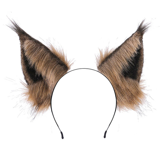 kitten ear headband, animal cosplay ear, kitten ear cosplay, fox ear, kitten ear, realistic cat ear, Faux fur Cat Ear, Cat Ear Headband, 086