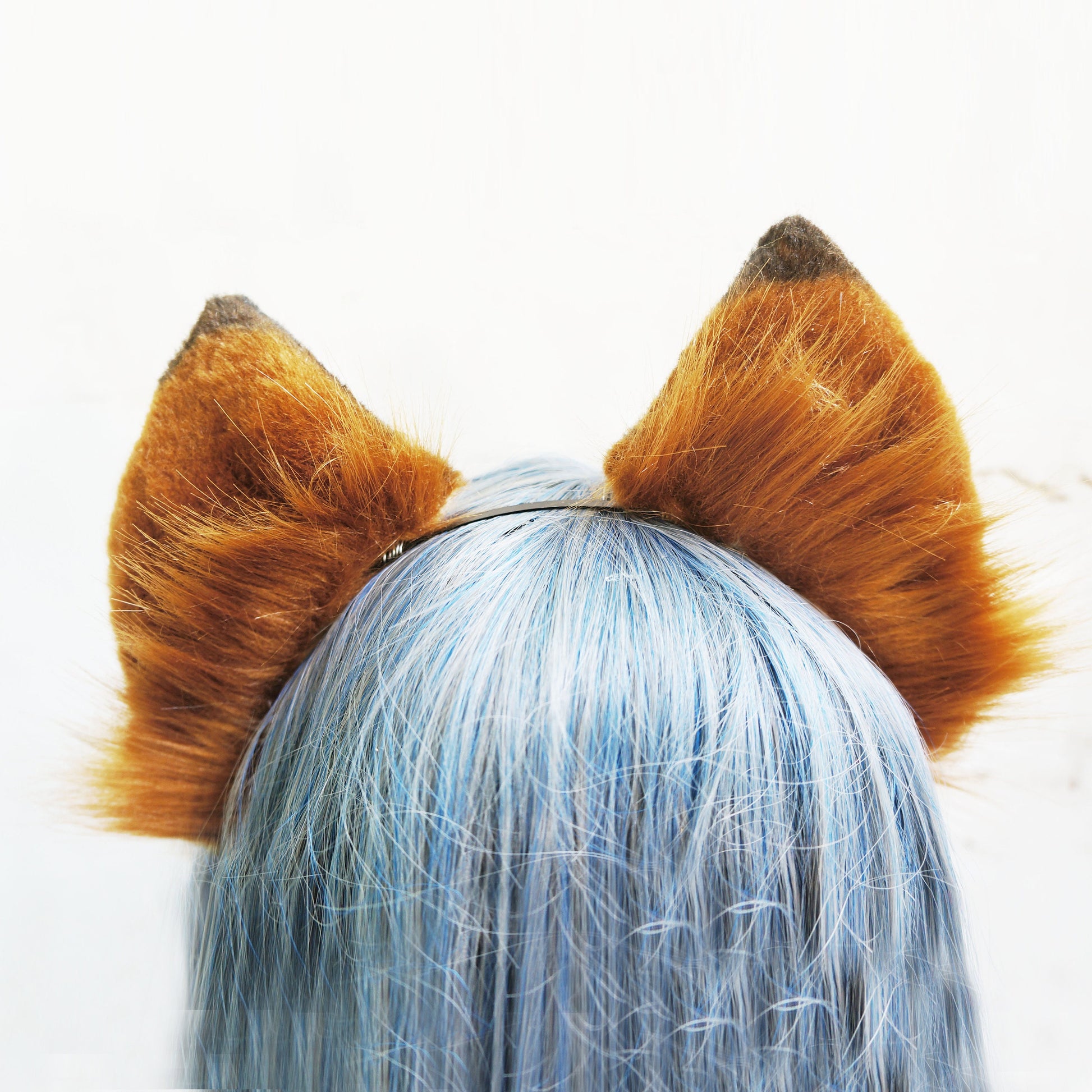 Brown fox ears cosplay ear, kitten ear cosplay, kitten ear headband, fox ear, kitten ear, realistic cat ear, realistic fox ear, animal ear