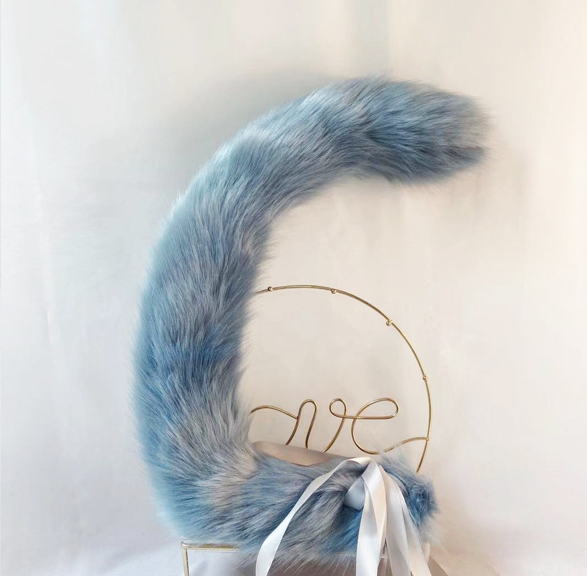 blue fox ears, faux fur ears, fox ears, fluffy ears, kitten ears, costume ears,animal ears, cosplay ear, kitten ears, anime cosplay, 146