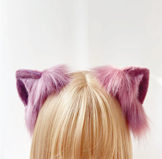 animal cosplay ear, kitten ear cosplay, kitten ear headband, animal colplay ear, fox ear, realistic cat ear, realistic fox ear, 151