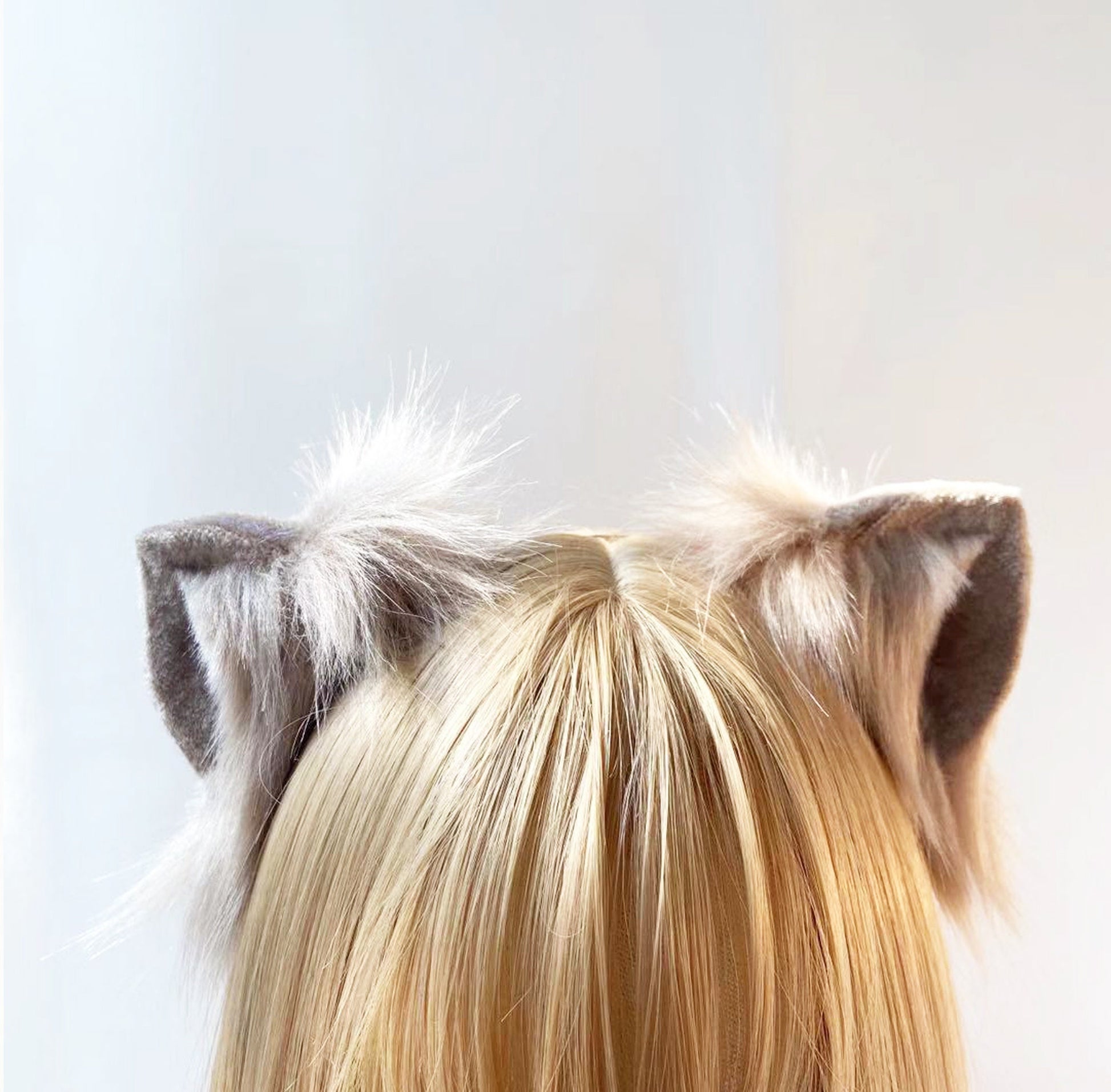 animal cosplay ear, kitten ear cosplay, kitten ear headband, animal colplay ear, fox ear, realistic cat ear, realistic fox ear, 151