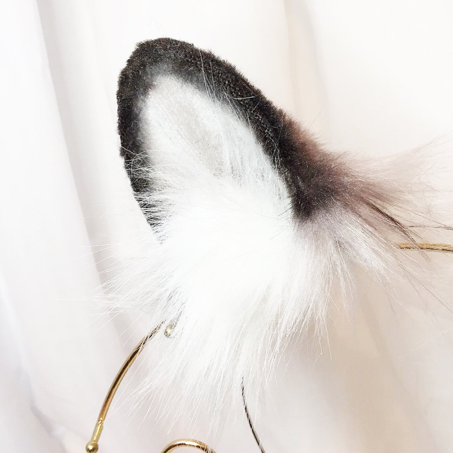 white tiger ears,costume ears,animal ears, faux fur ears, tiger ears, tiger ear cosplay, cosplay ear, kitten ears, anime cosplay, 172