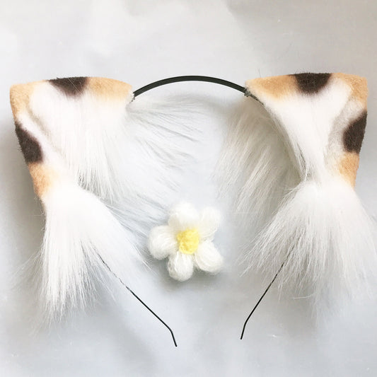 Tabby cat ear, petplay tail, faux ears, cat ears headband, cat ear headband, clip in ears, furry cat ears, headband ears, fake fur ears, 138