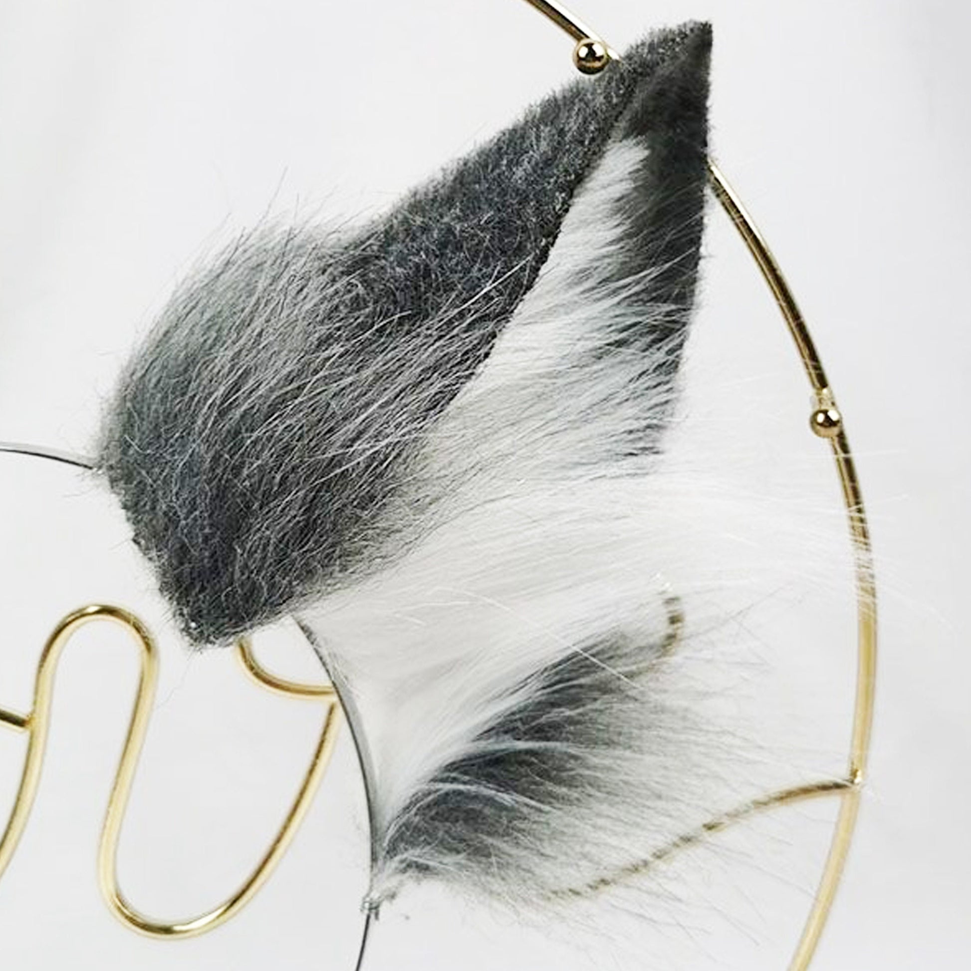 fluffy cat ears headband, MTO, 187