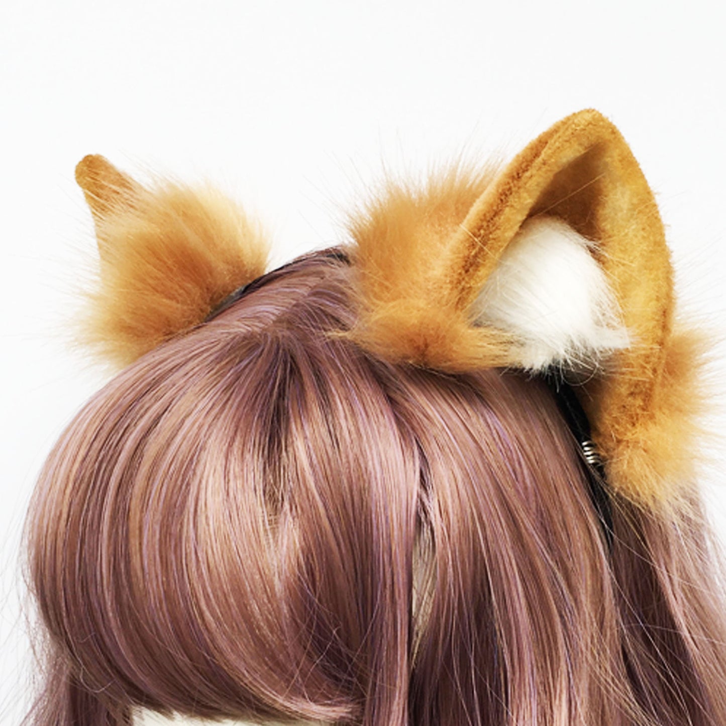 Faux Fur ears, cat Ears Headband，Realistic fox Ears, fox ears Headband, Fluffy fox ears, fox ears , grey wolf Ears, Faux fur Ears, 199