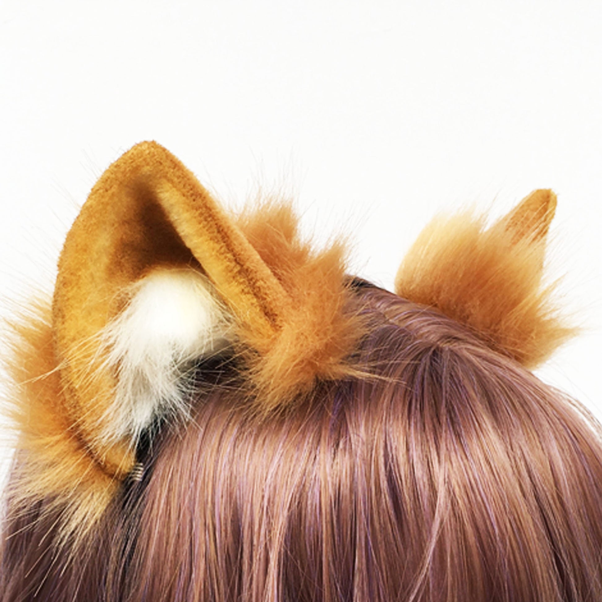 Faux Fur ears, cat Ears Headband，Realistic fox Ears, fox ears Headband, Fluffy fox ears, fox ears , grey wolf Ears, Faux fur Ears, 199