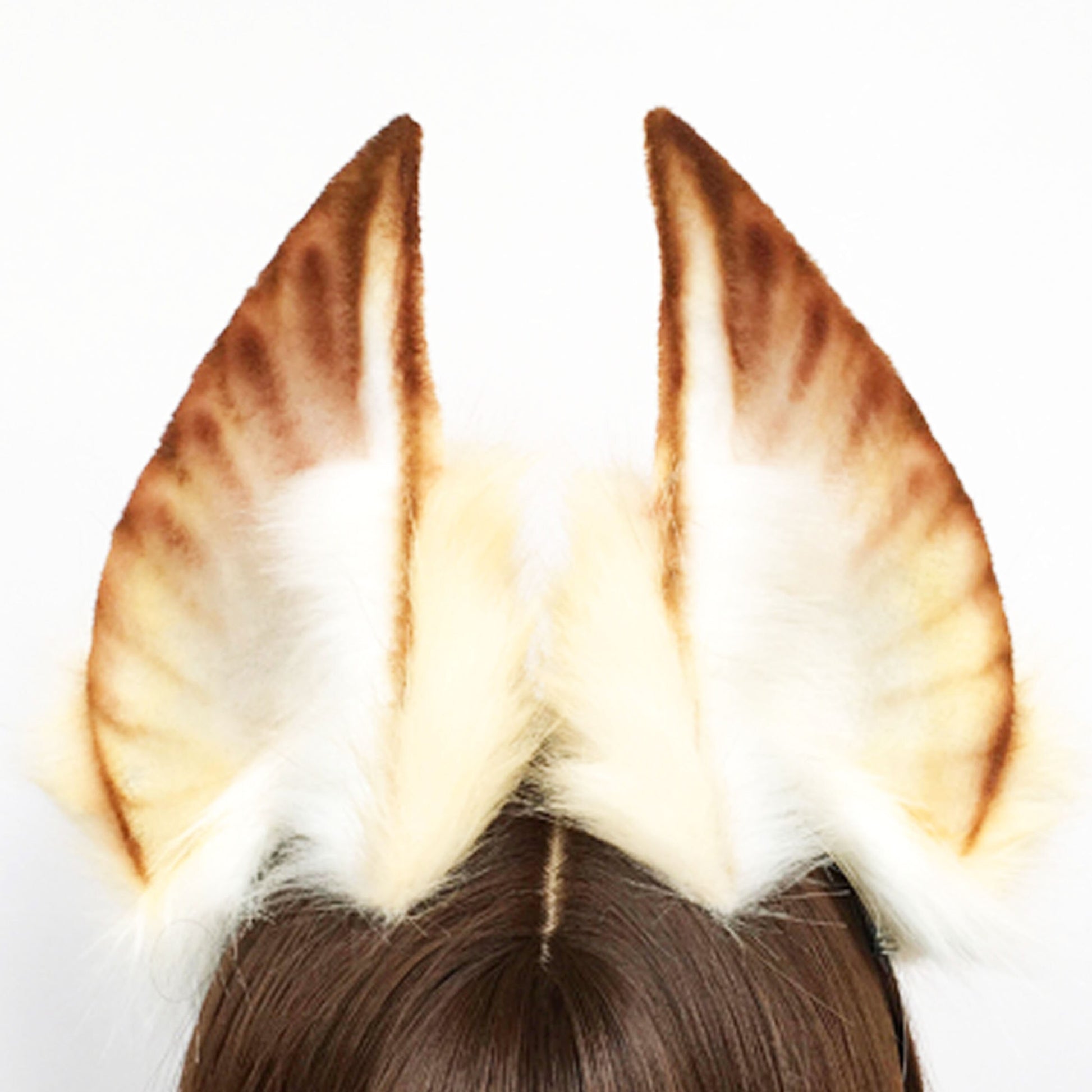 faux fur ears, fox ears, fluffy ears, costume ears,animal ears, gold fox ears, cosplay ear, kitten ears, anime cosplay, 202