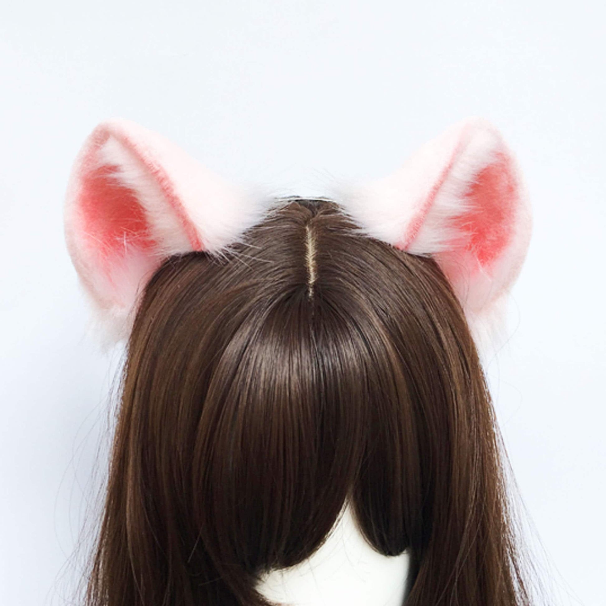 costume ears,animal ears, pink bear ears, faux fur ears, bear ears, fluffy ears, kitten ears, cosplay ear, kitten ears, anime cosplay, 204