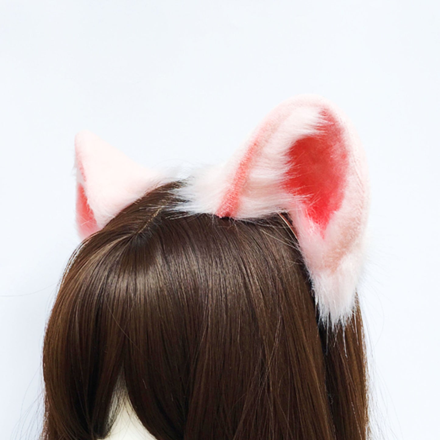 costume ears,animal ears, pink bear ears, faux fur ears, bear ears, fluffy ears, kitten ears, cosplay ear, kitten ears, anime cosplay, 204