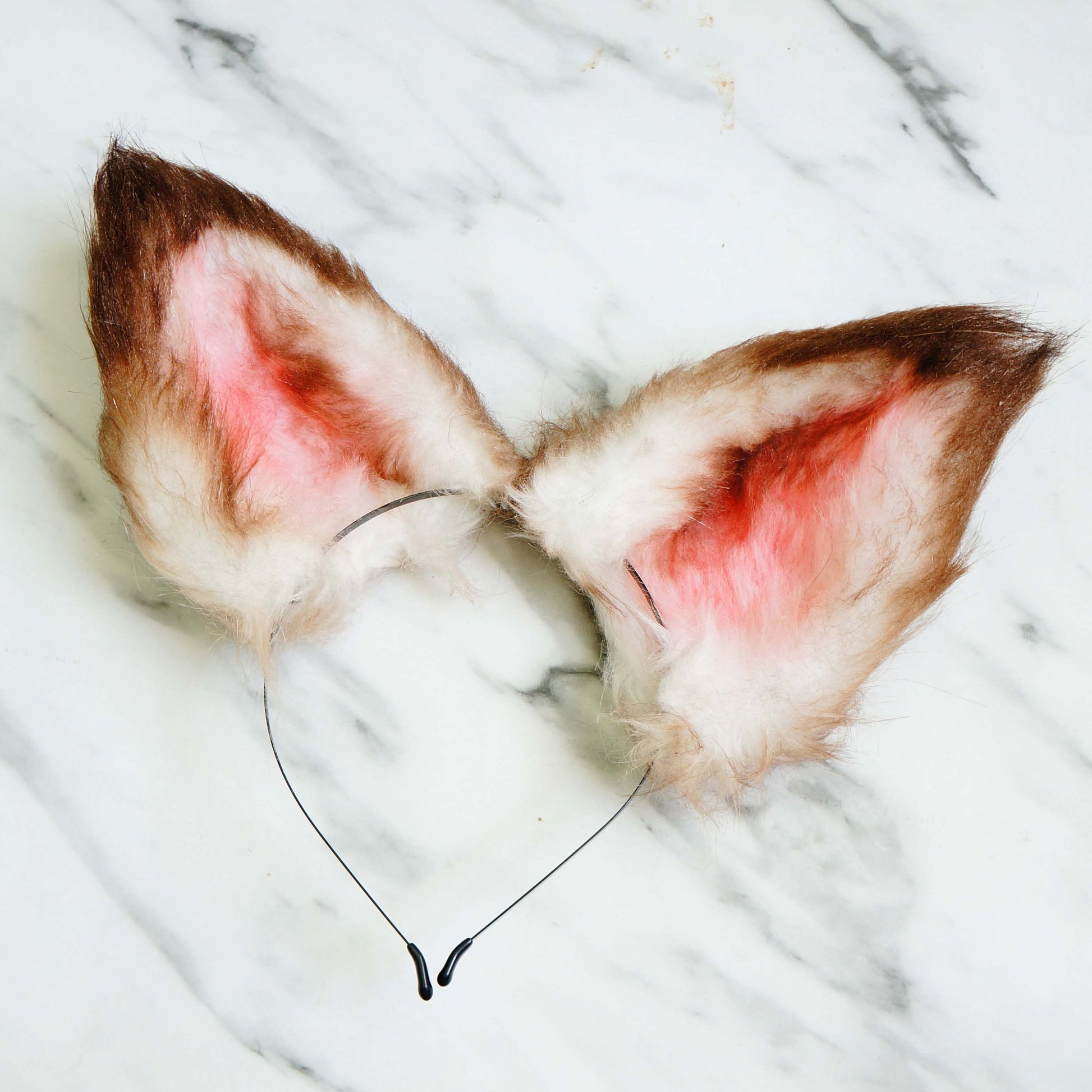 dirty cat ear, kitten ear cosplay, kitten ear headband, drity cat headband, brown fox ear, realistic cat ear, realistic fox ear, 220