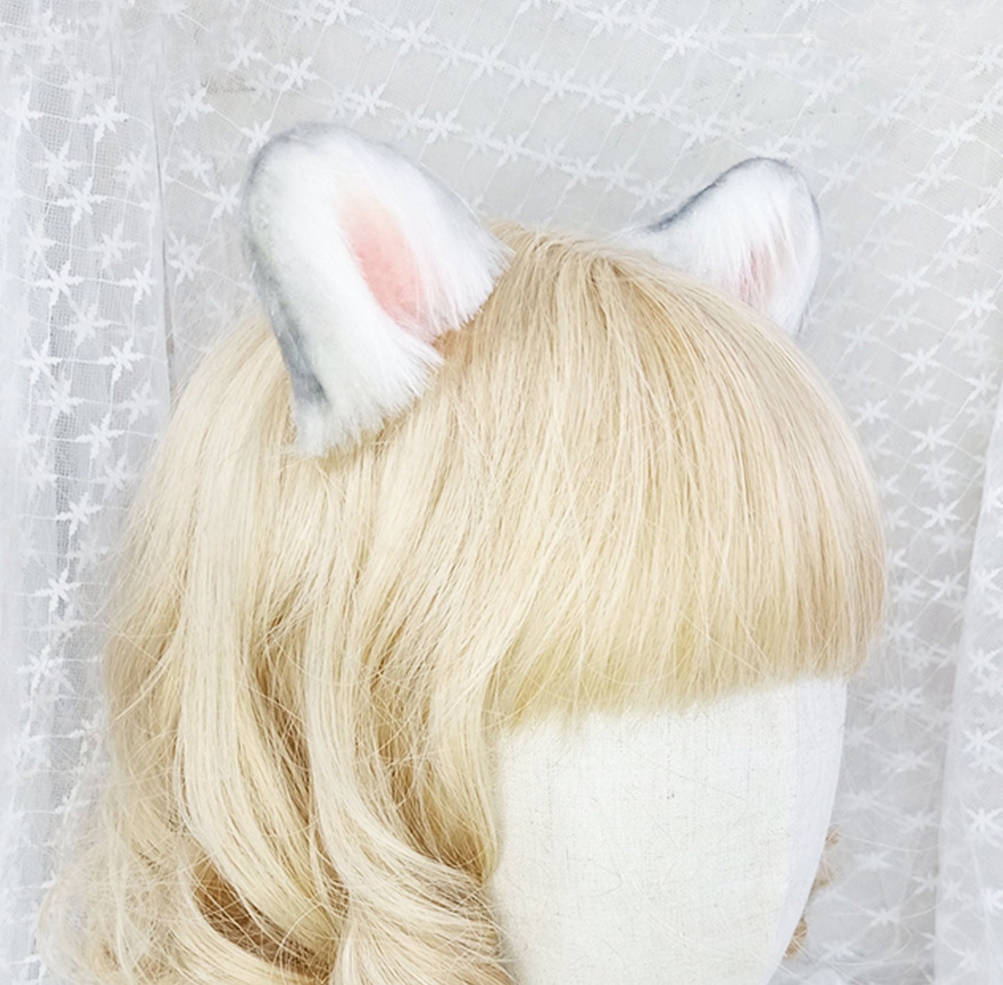 kitten ear cosplay, , realistic cat ear, realistic fox ear, animal ear, ear cosplay, kitten ear, wolf ear, ears headband,fox ear, 085