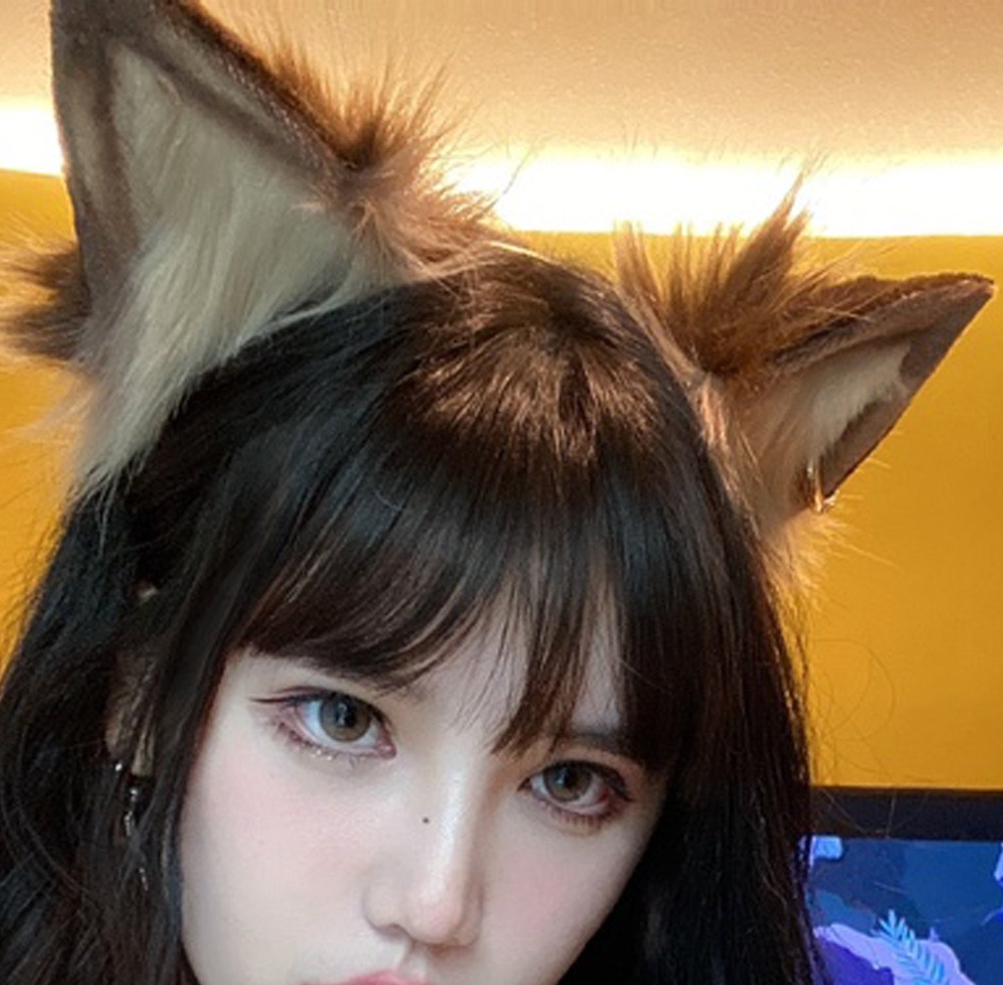 wolf ears, faux fur ears, fox ears, fluffy ears, kitten ears, costume ears,animal ears, ears, cosplay ear, kitten ears, anime cosplay, 143