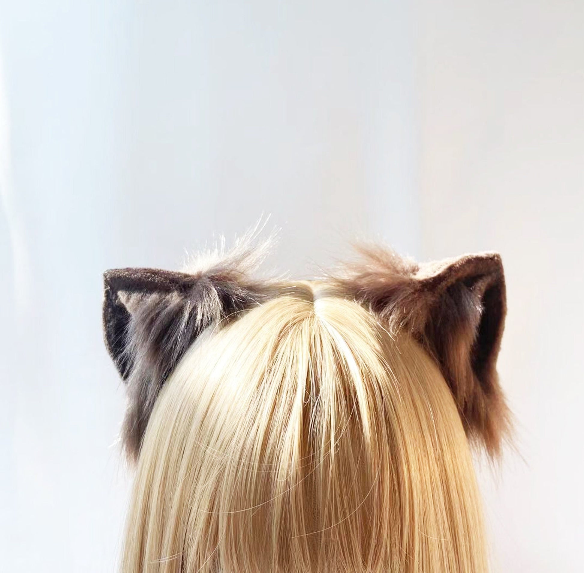 animal cosplay ear, kitten ear cosplay, kitten ear headband, animal colplay ear, fox ear, realistic cat ear, realistic fox ear, 151