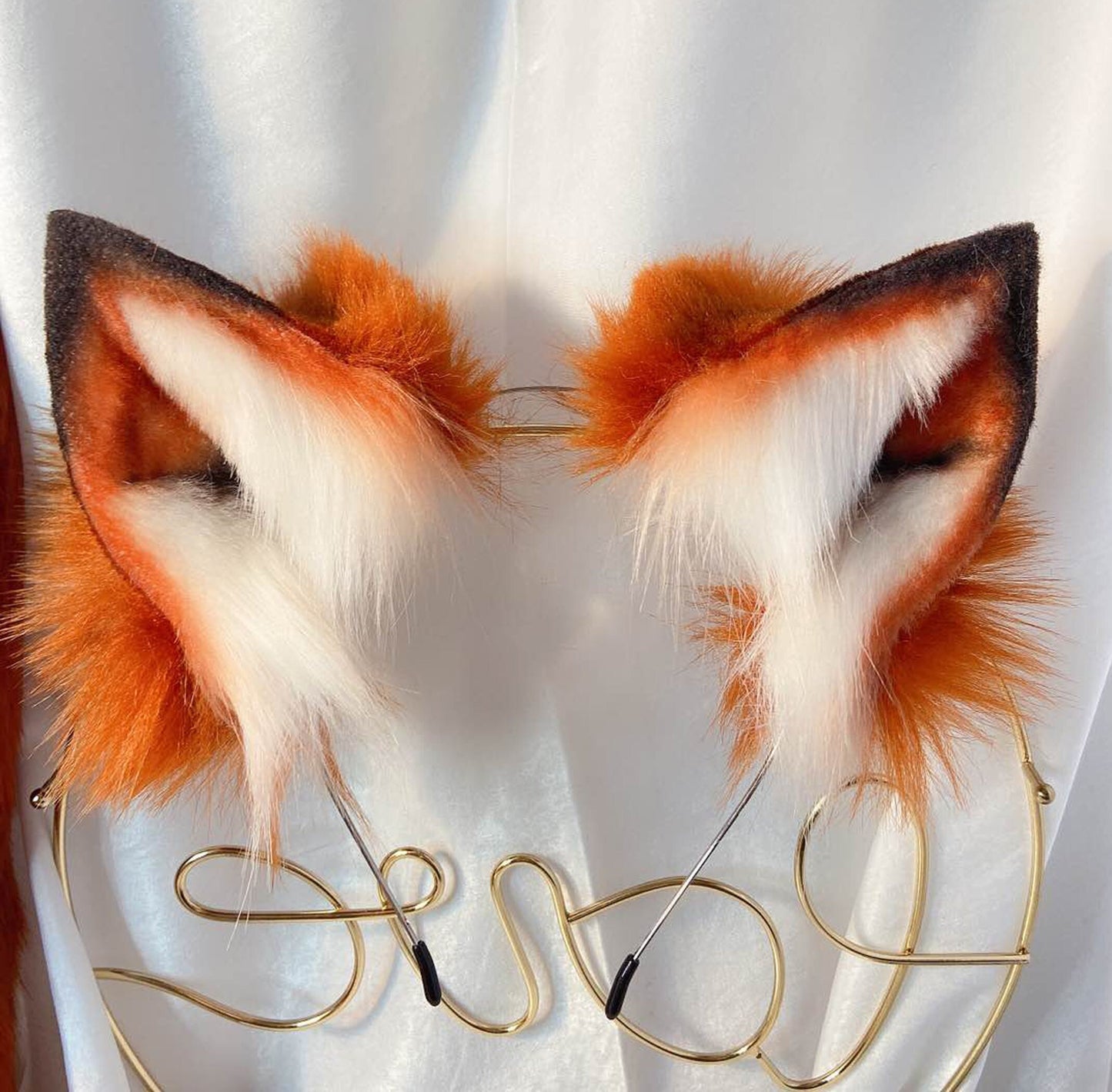 costume ears,animal ears, fire fox ears, faux fur ears, fox ears, fluffy ears, kitten ears, cosplay ear, kitten ears, anime cosplay, 152