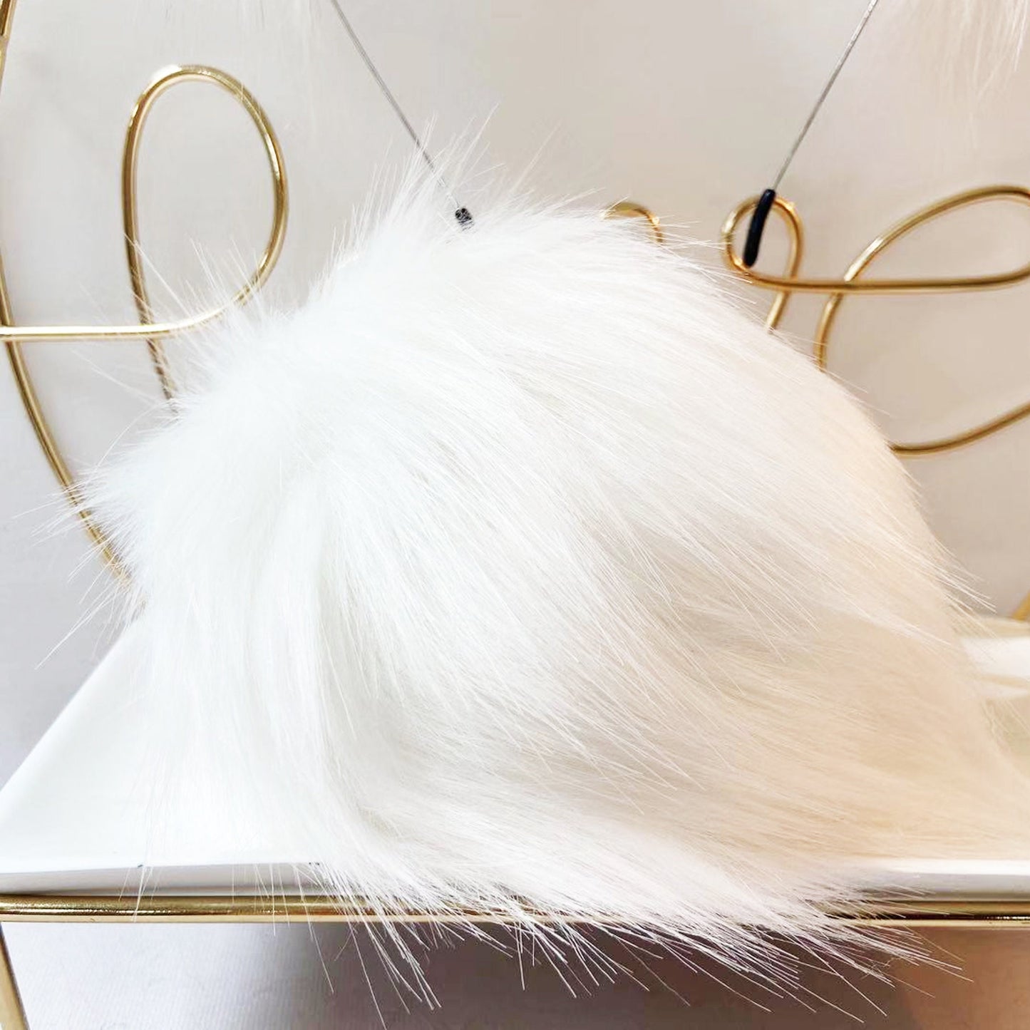 costume ears,animal ears, white bear ears, faux fur ears, bear ears, fluffy ears, kitten ears, cosplay ear, kitten ears, anime cosplay, 152