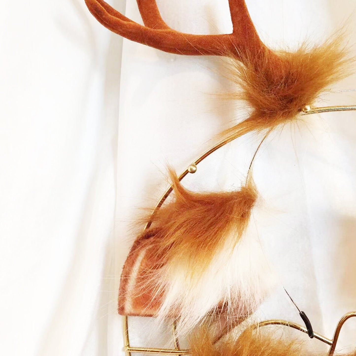 antler headband, deer ears cosplay,dear headband, deer ear, deer ear cosplay, animal cosplay ear,realistic deer ear, Faux fur deer Ear,170