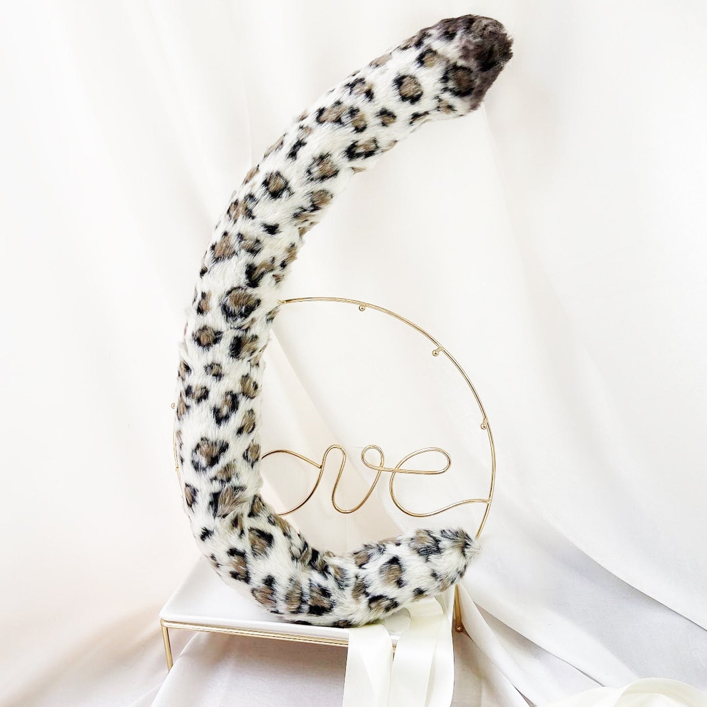 snow leopard ear headband, leopard ears cosplay, ear headband, leopard cosplay , beasts cosplay ear,realistic leopard ear, Faux fur ,177