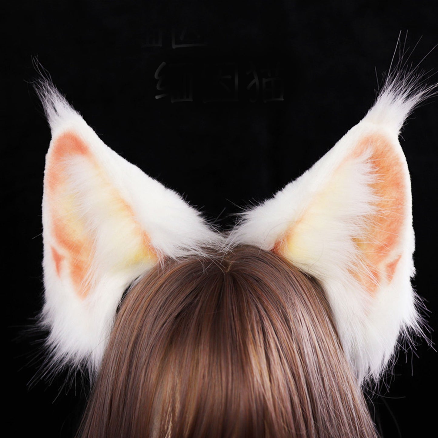 Realistic fox Ears, Faux Fur ears,ox ears ,pink fox Ears, cat Ears Headband，Fluffy fox ears, fox ears Headband, f Faux fur Ears, 212