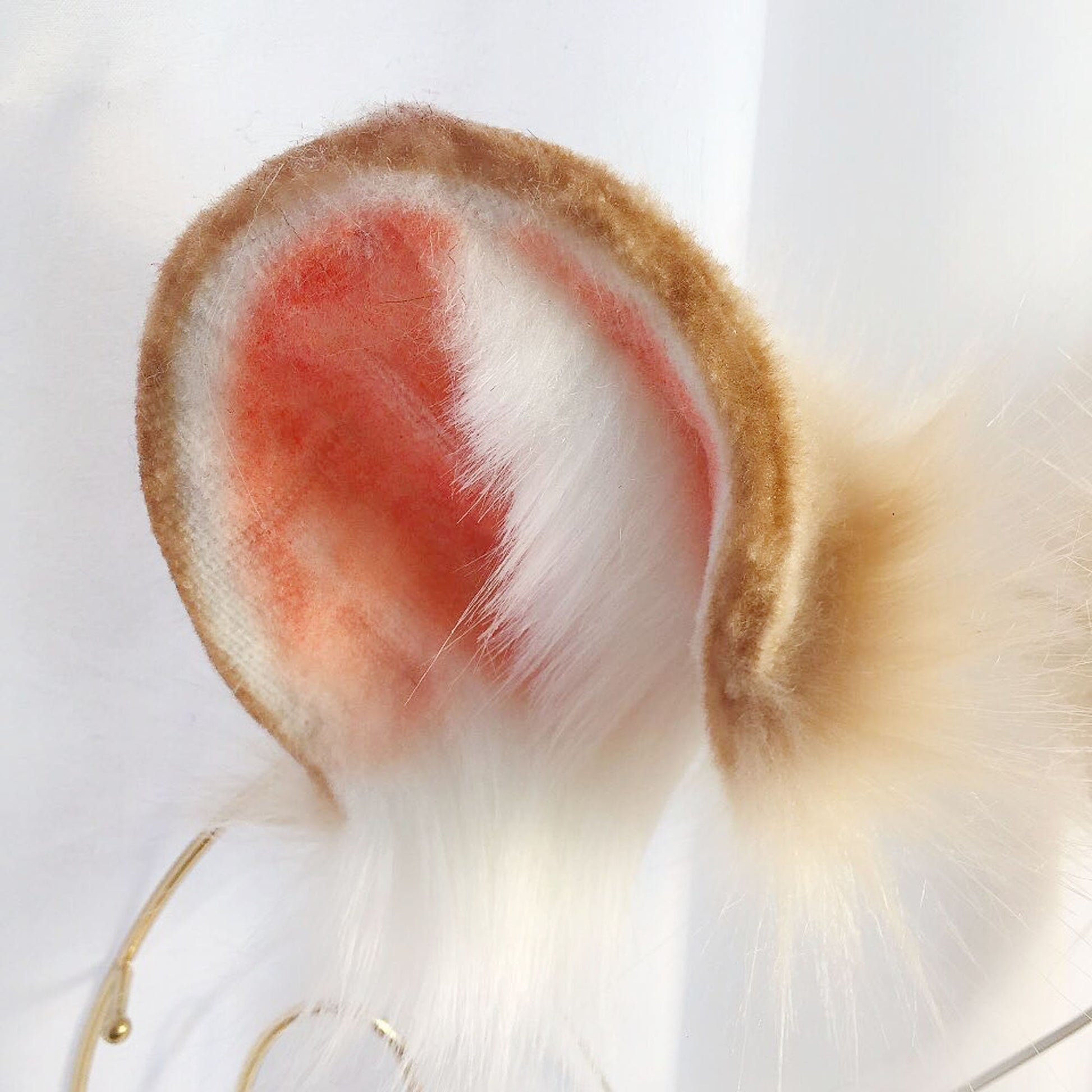 Hamster ear cosplay, mouse ears, pet gear, pet costume, cosplay ear, petplay ears, faux fur ears, animal art, realistic hamster gear, 261