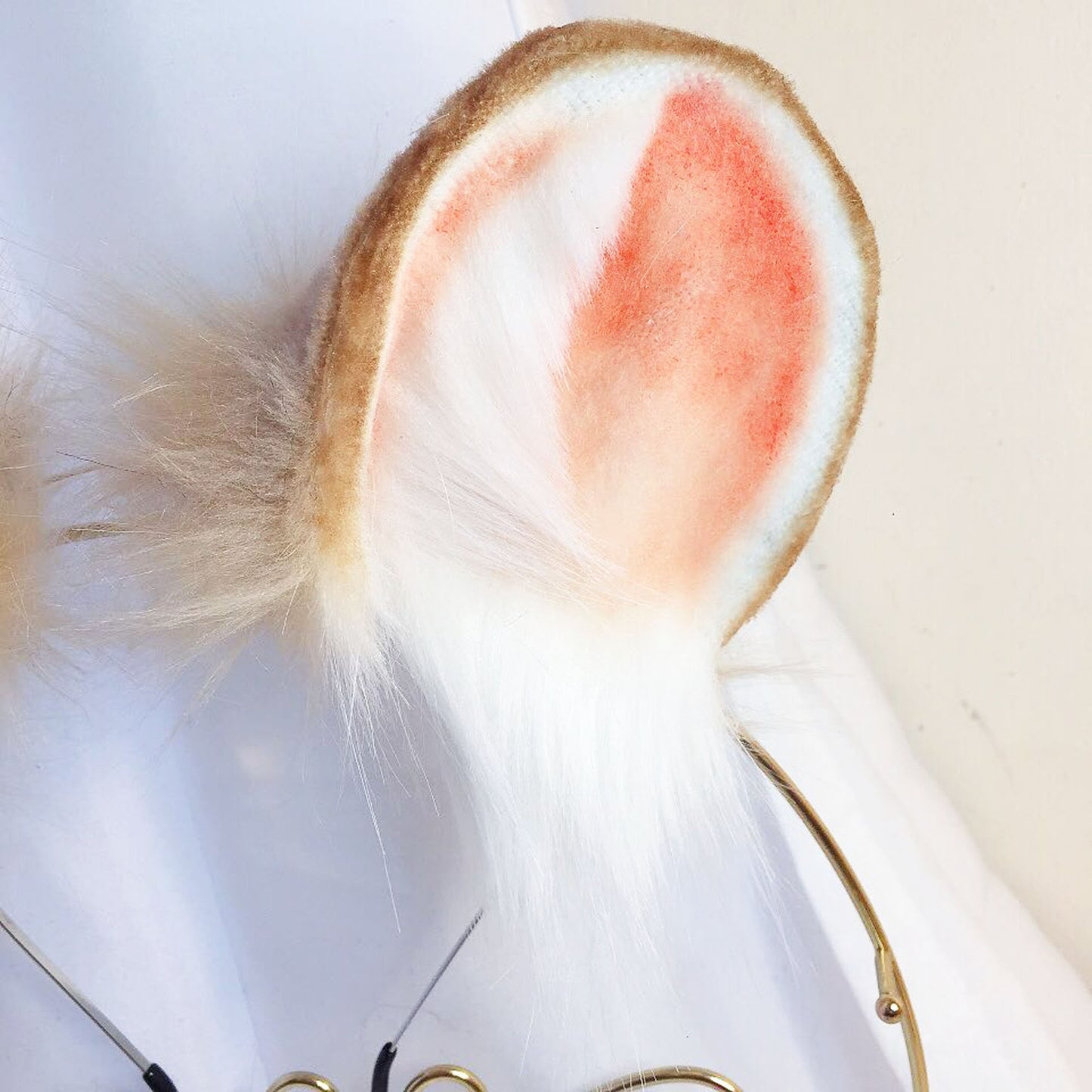 Hamster ear cosplay, mouse ears, pet gear, pet costume, cosplay ear, petplay ears, faux fur ears, animal art, realistic hamster gear, 261