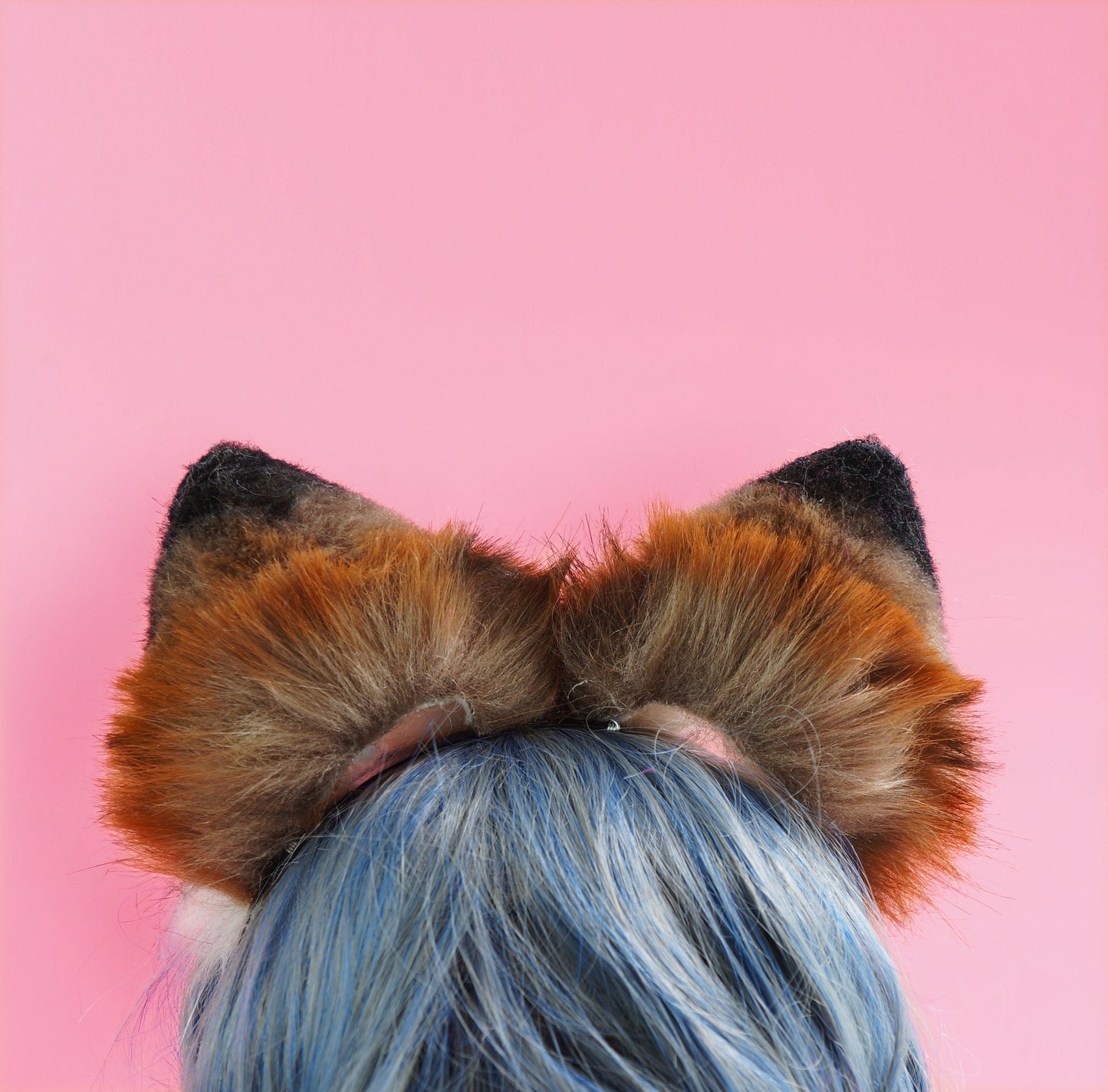 Fluffy fox ears, Realistic fox Ears, Faux Fur ears, cat Ears Headband，fox ears Headband, fox ears ,pink wolf Ears, Faux fur Ears, 197