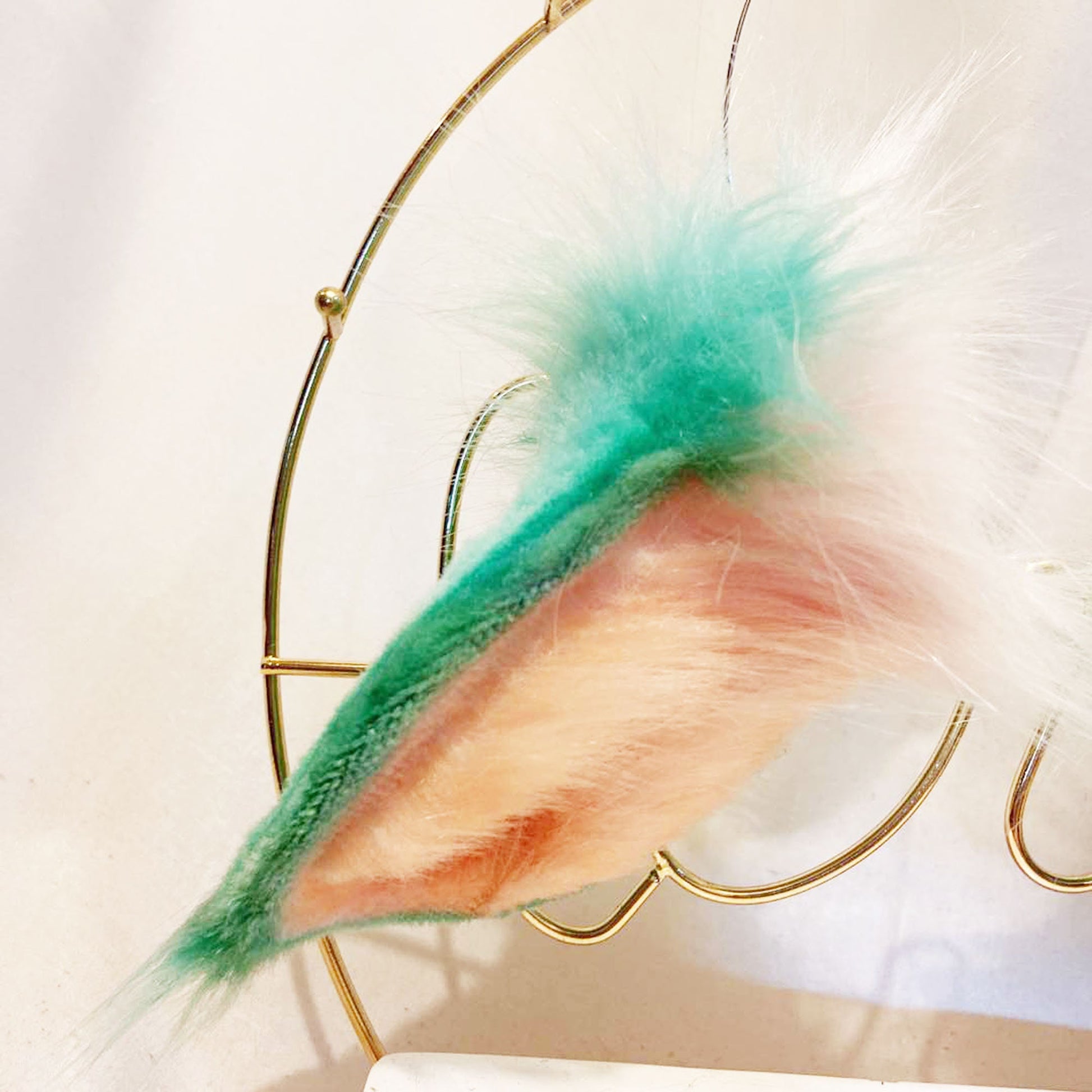 sheep ear cosplay, animal cosplay ear, Green sheep ears, lamb ear headband, animal colplay ear, fox ear, realistic goat ear, 261