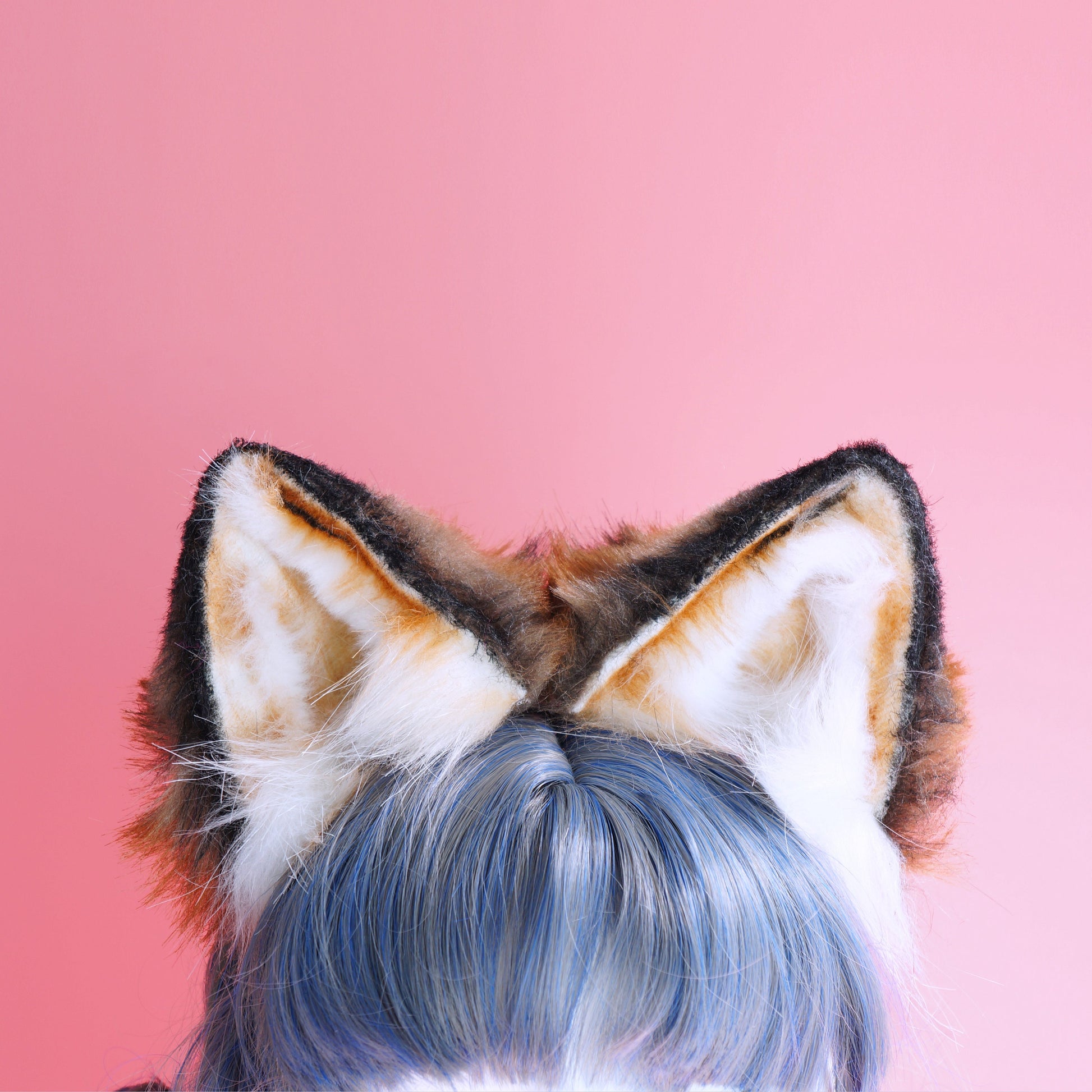 Fluffy fox ears, Realistic fox Ears, Faux Fur ears, cat Ears Headband，fox ears Headband, fox ears ,pink wolf Ears, Faux fur Ears, 197