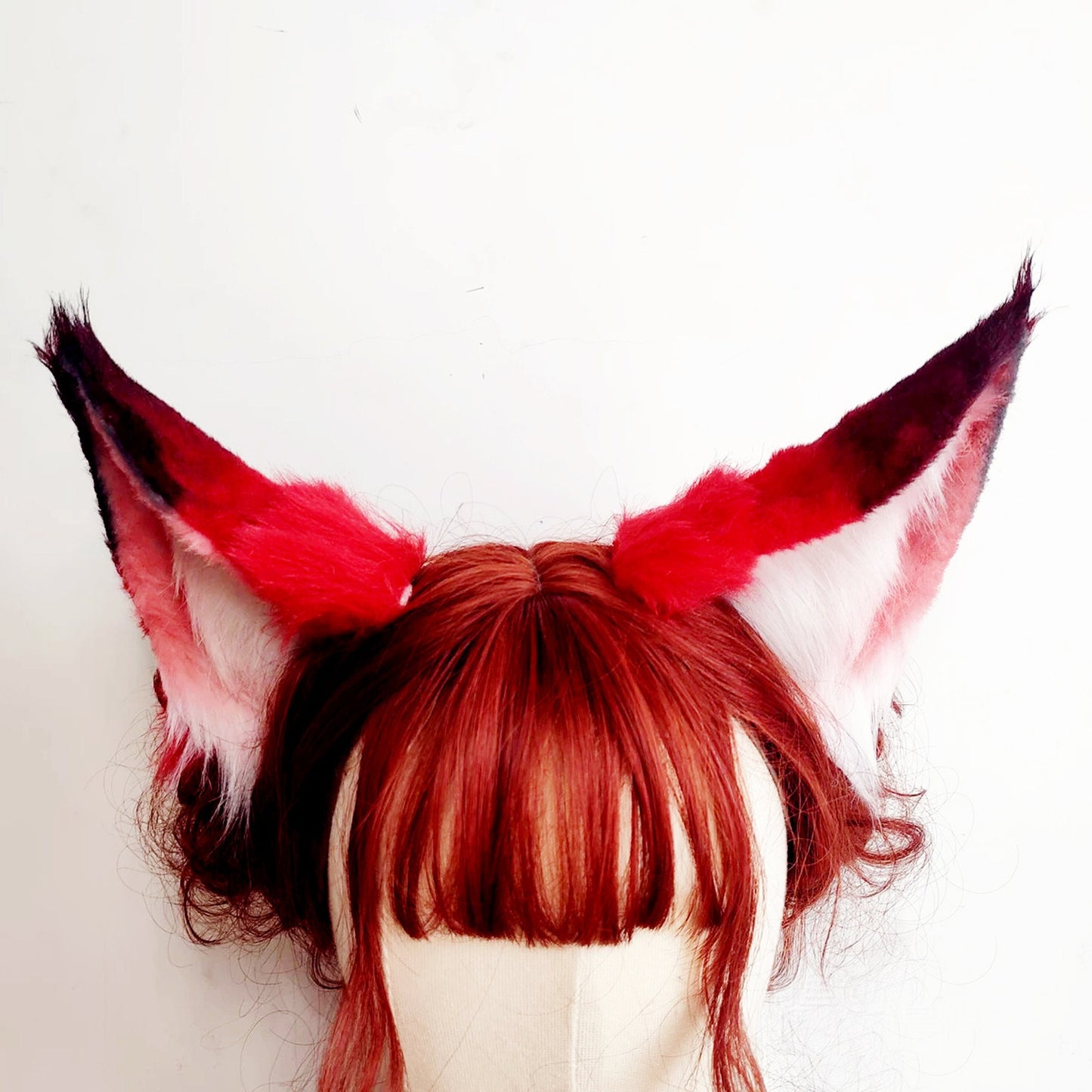 Fluffy fox Ears,Red Fox Ears, Fox Ear Headband, Faux Fur ears, Fox ear cosplay, Cat Ears Headband, Fake Fur Ears Headband, 268