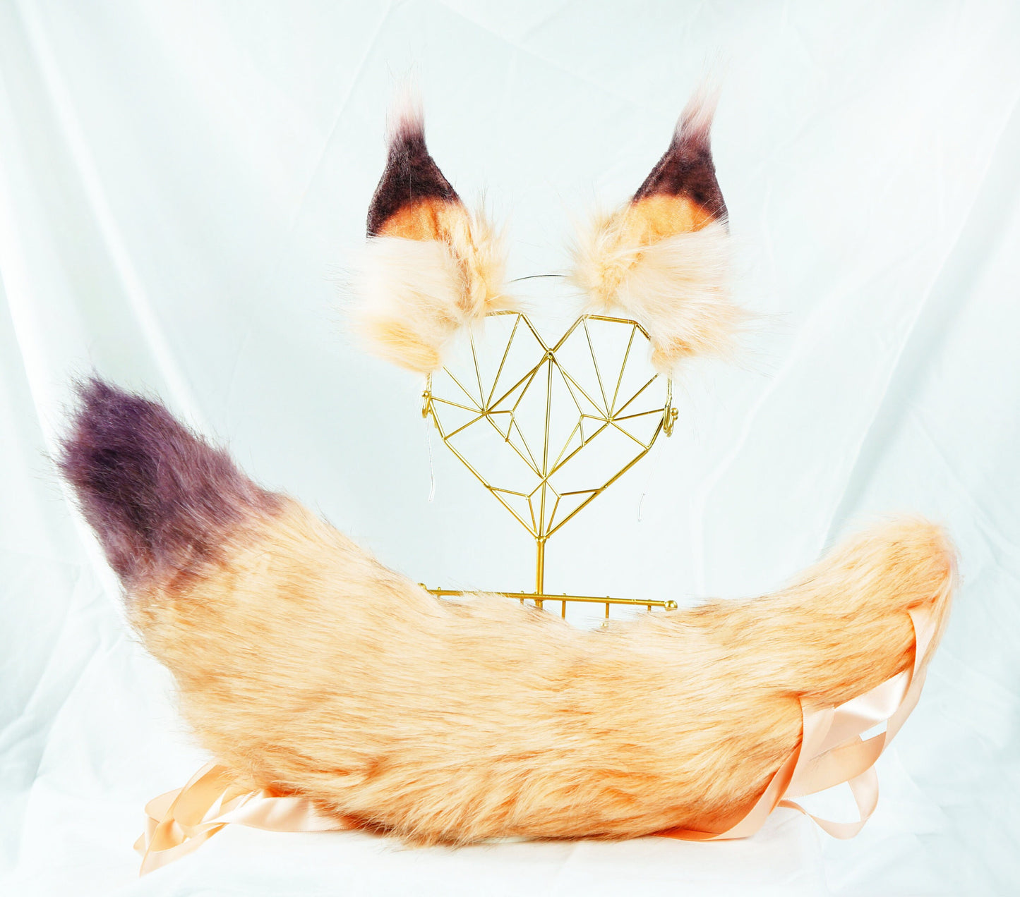 Fluffy fox ears, Realistic fox Ears, Faux Fur ears, cat Ears Headband，fox ears Headband, fox ears ,pink wolf Ears, Faux fur Ears, 159