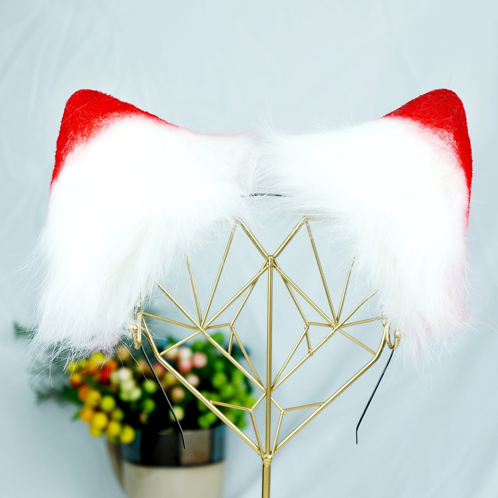 Vintage Kitten Ears, Red Fox Ears, Kitten Ears, Kitten Ears Cosplay, fairy ears, Lolita Ears,kitten ears Headband, realistic cat ear, 140