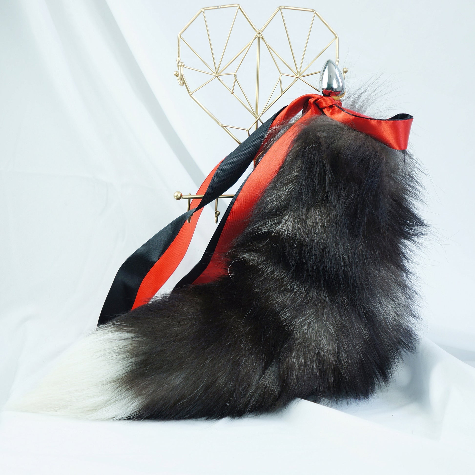 Fake Fur Ear, Kitten Ears Headband, Black Wolf Ears Headband, Black Wolf Tail, Animal Ears And Tail