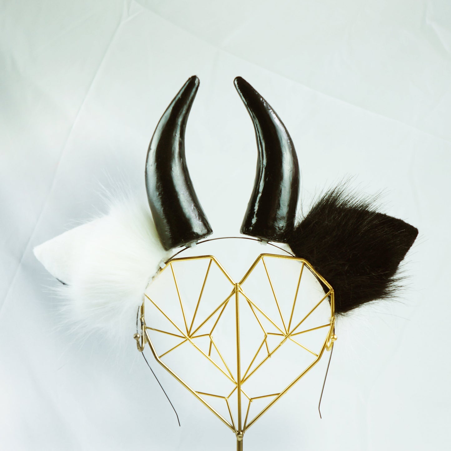 Realistic cow ears and Horns, cosplay ears, tubbo cosplay, cow ears,cosplay, pet play, furry animal ears,cosplay furry headband, 169