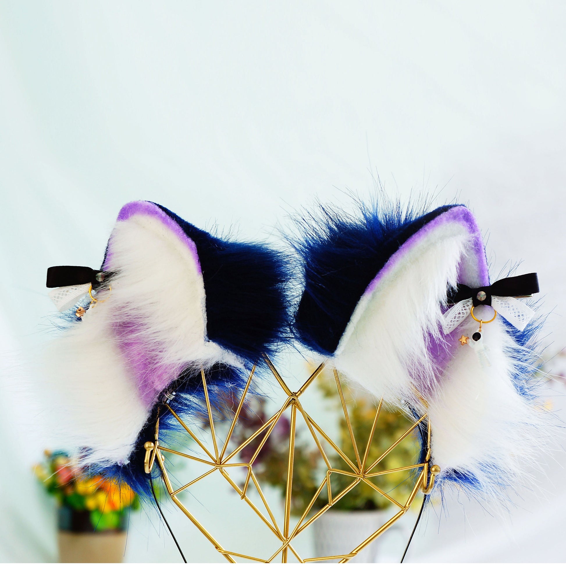 Blueberry fox Ears, Fox Ears, Summer Kitten Ears, cat ears, anime ears, fairy ears, Mimi Ears,kitten ears, realistic cat ear, 140