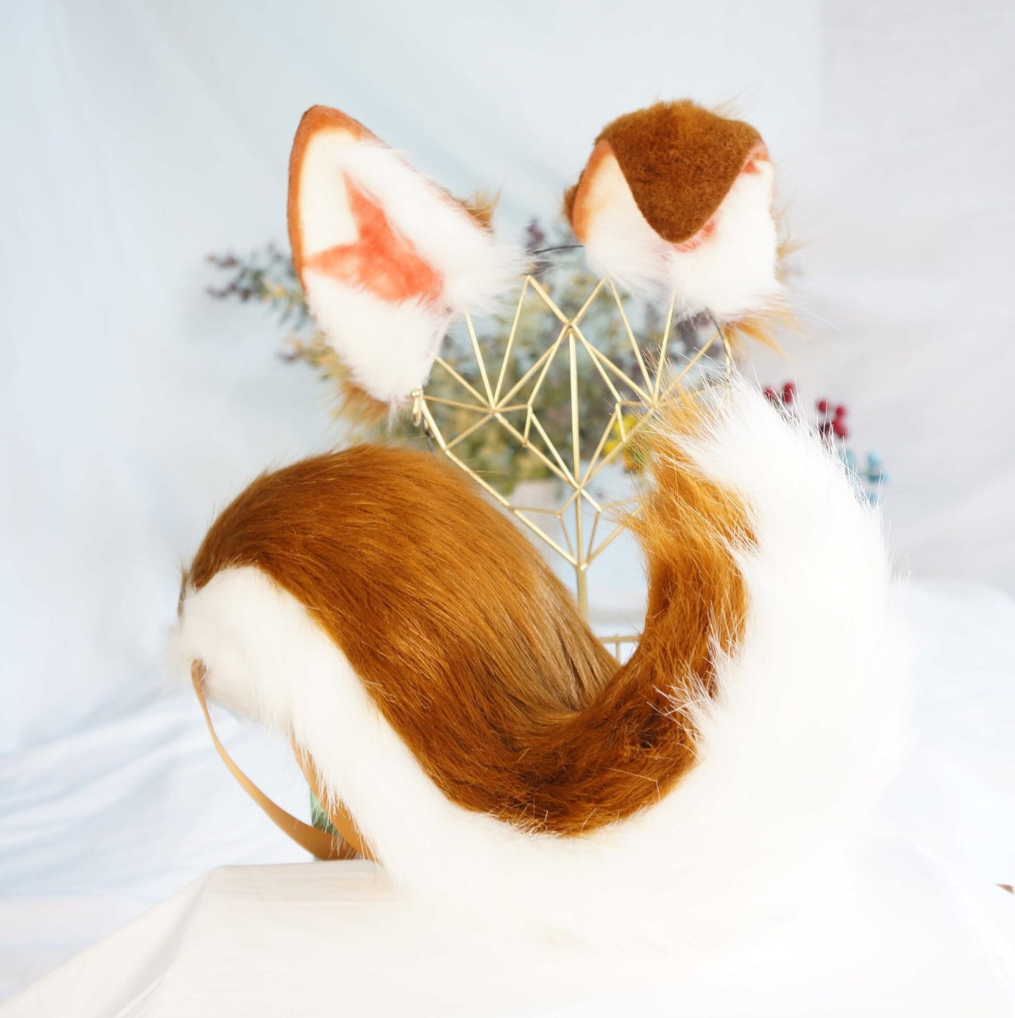 puppy ears, realistic dog ears, faux fur ears, dog ears, fluffy ears, animal ears, ears, cosplay ear,costume ears, anime cosplay, DDLG, 176