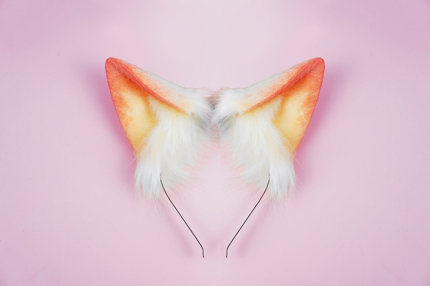 Ahri Ears Headband, faux fur ears, fox ears, Kawaii ears, costume ears, White fox ears, cosplay ear, kitten ears, anime cosplay