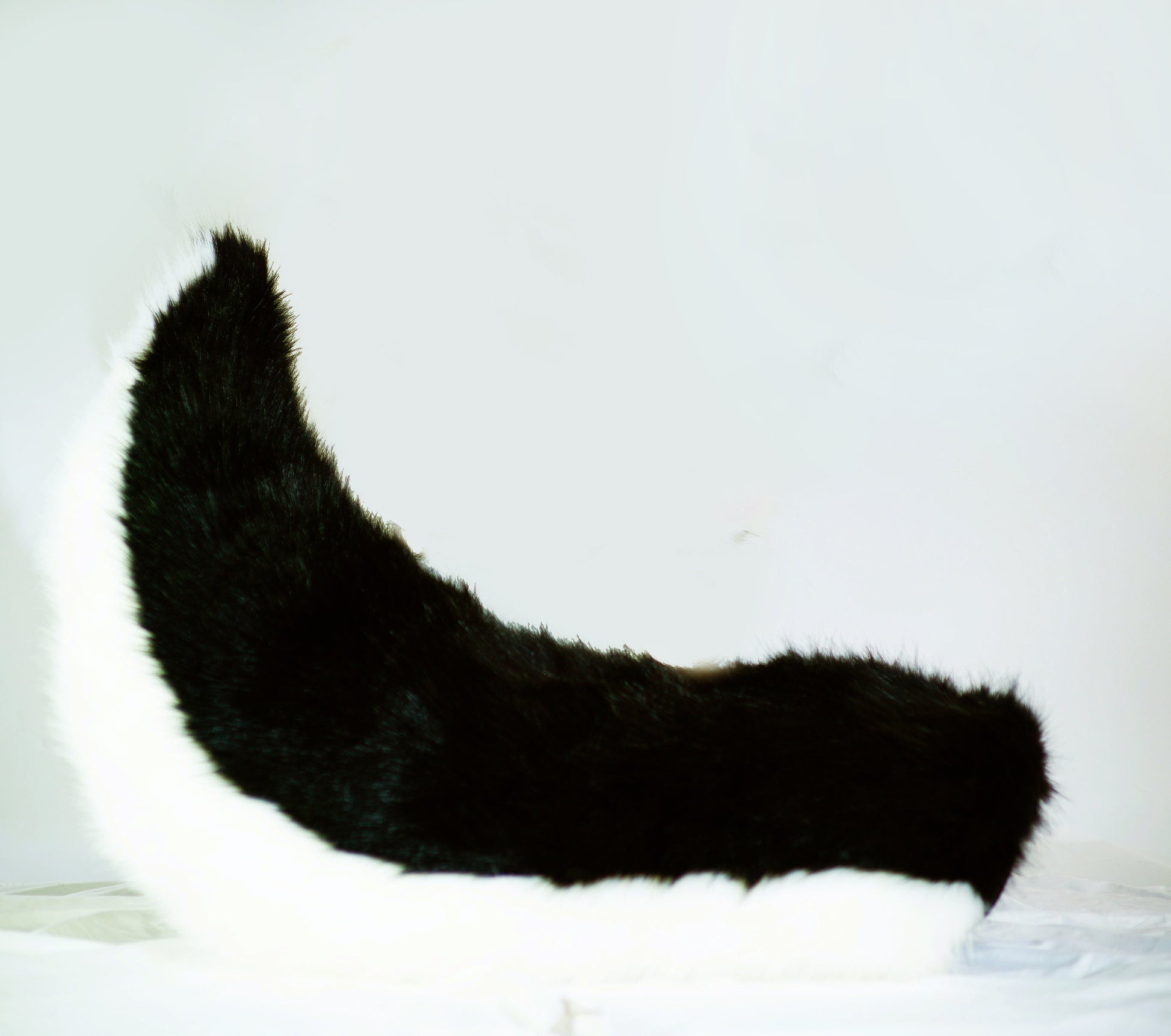 Fursuit tail Fursuit Tail Custom Fursuit Set Part Furry Cosplay Costume Halloween Party Gift Faux Fur Fluffy Tail for Adult Black puppy tail